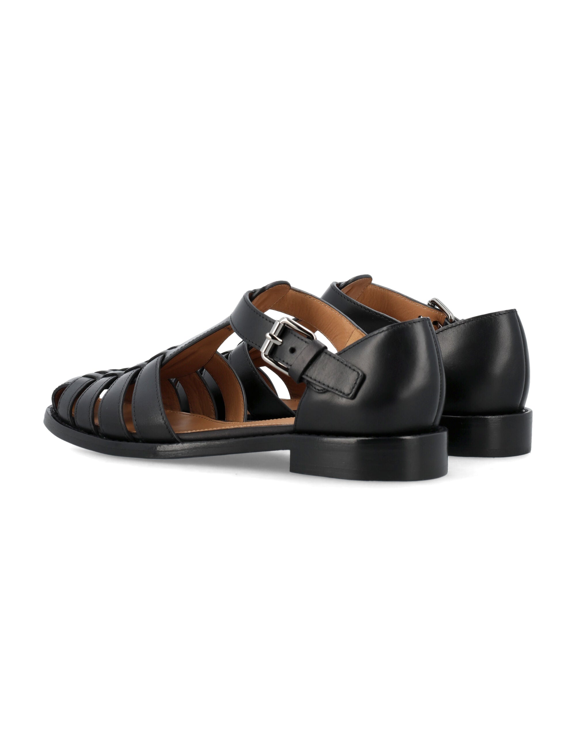 CHURCH'S Women's Kelsey Sandal with Classic Buckle, 2 CM Heel