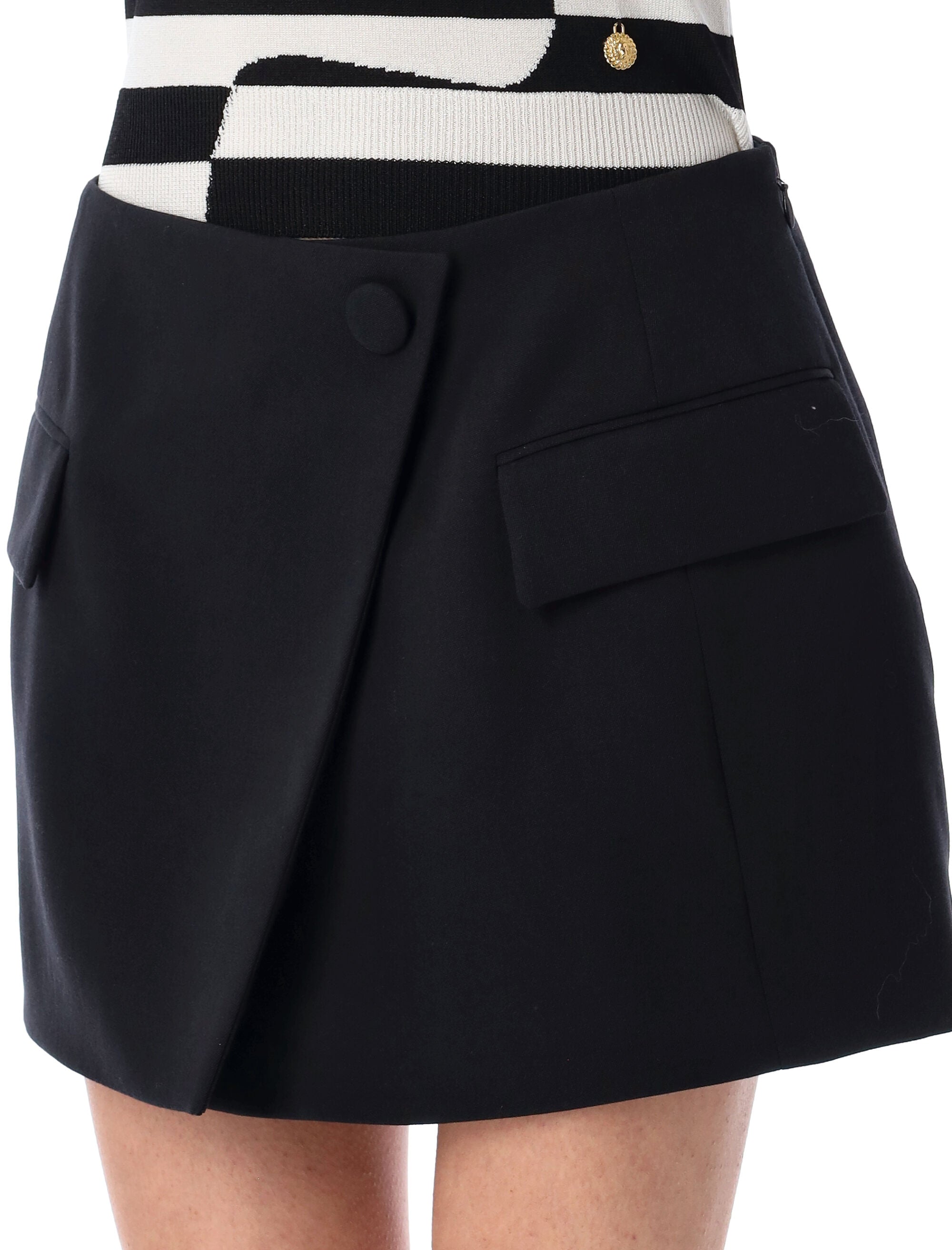 BALMAIN Asymmetric Mini Skirt