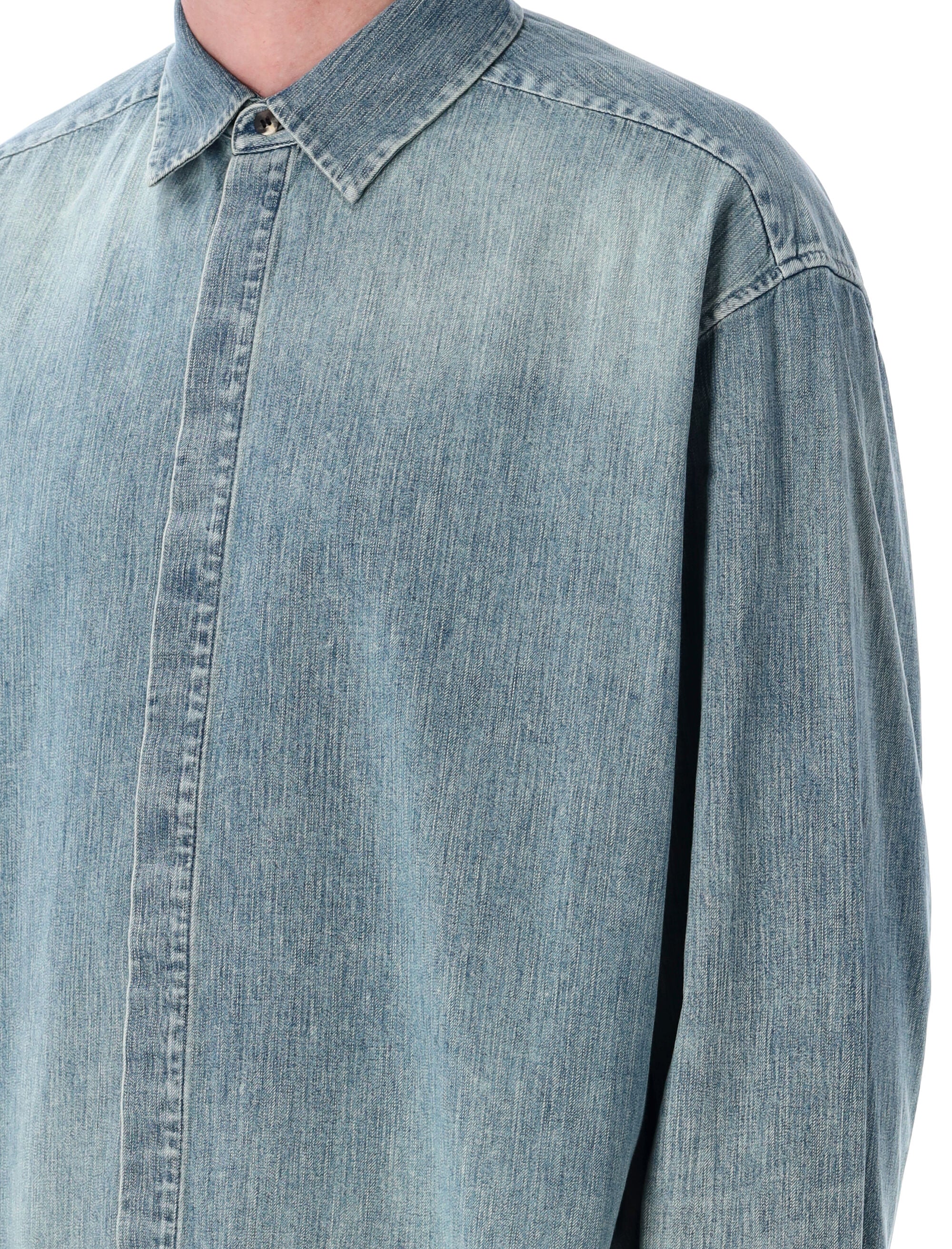 FEAR OF GOD Denim Button Up Shirt - Size L