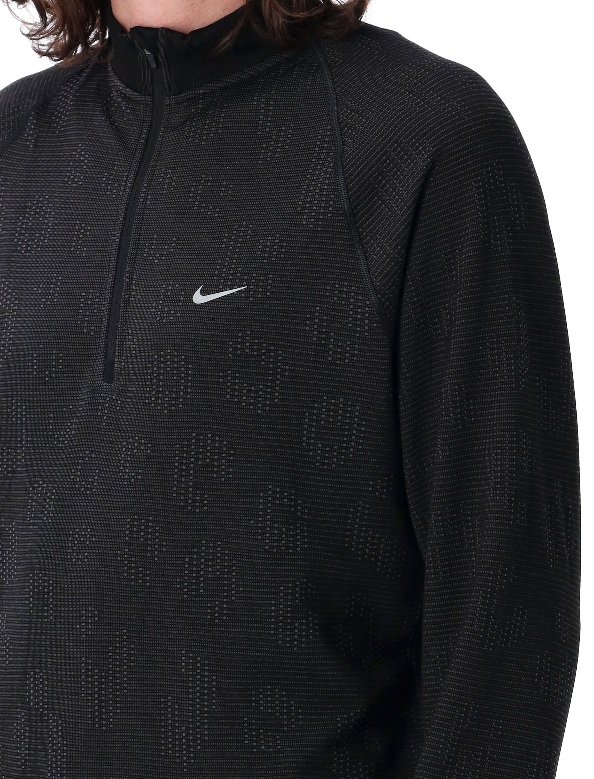 NIKE Water-Repellent 1/2-Zip Running Top - Men's Size L