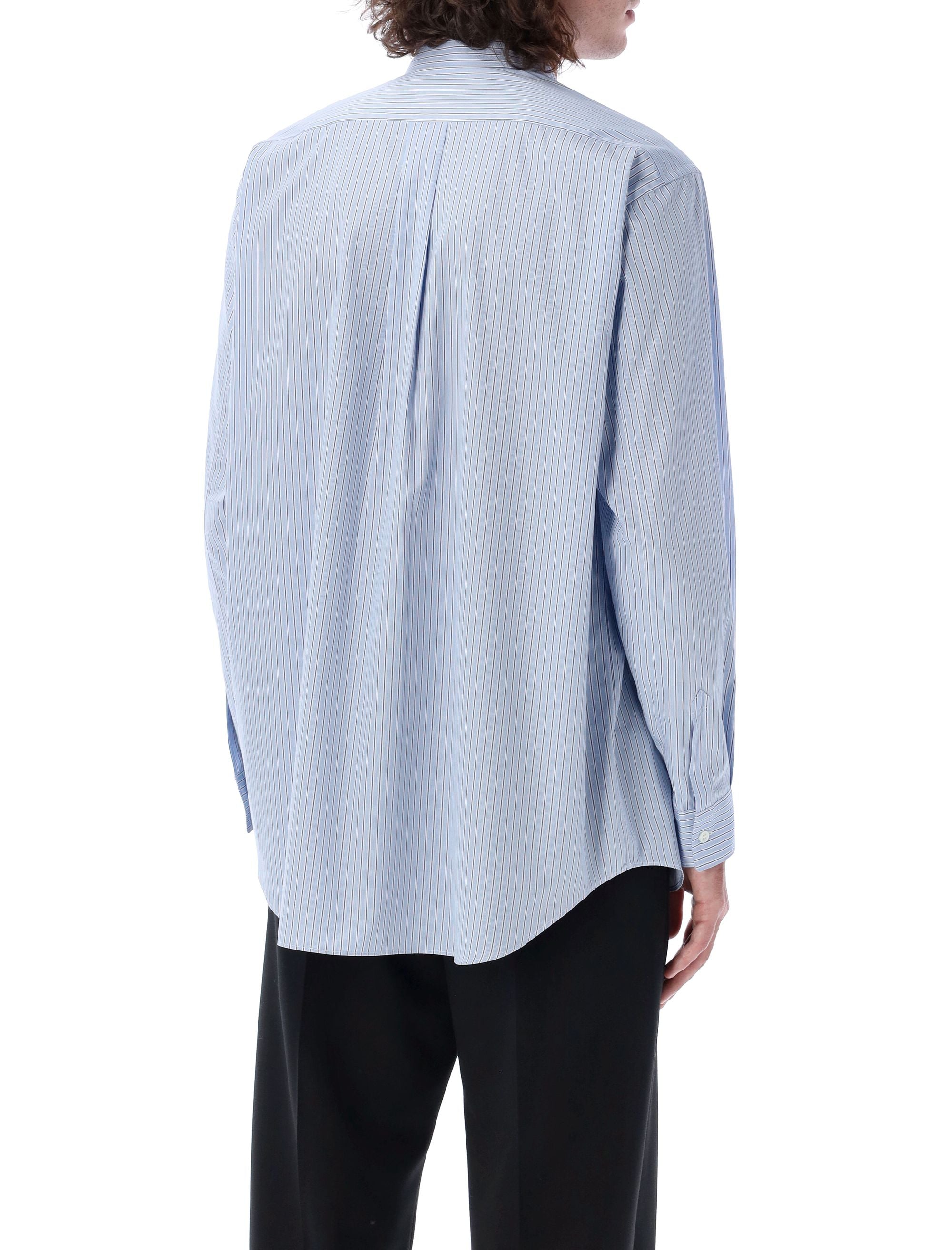 COMME DES GARÇONS SHIRT Striped Button-Up Shirt for Men - Size L