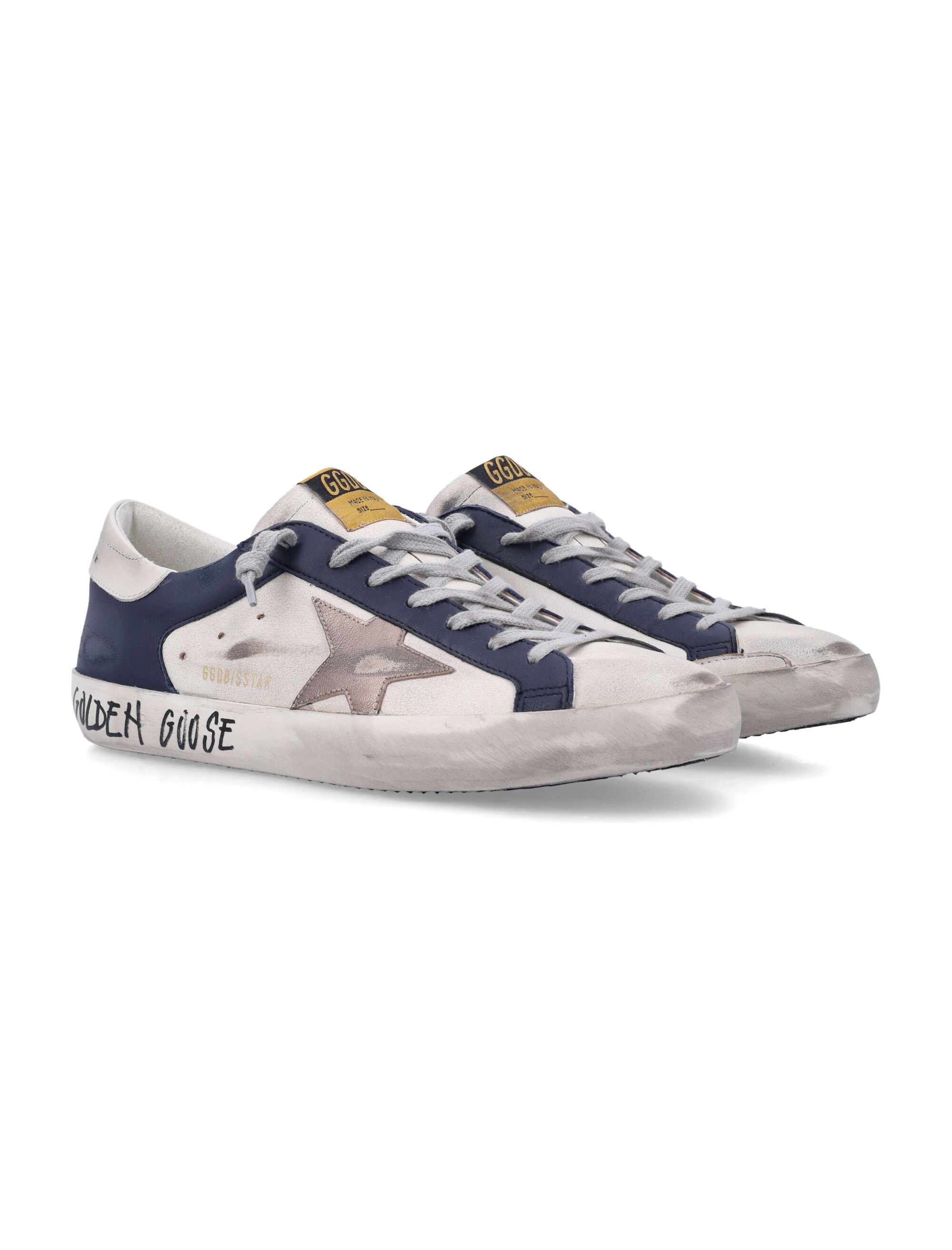 GOLDEN GOOSE Men's Super Star Leather Sneakers