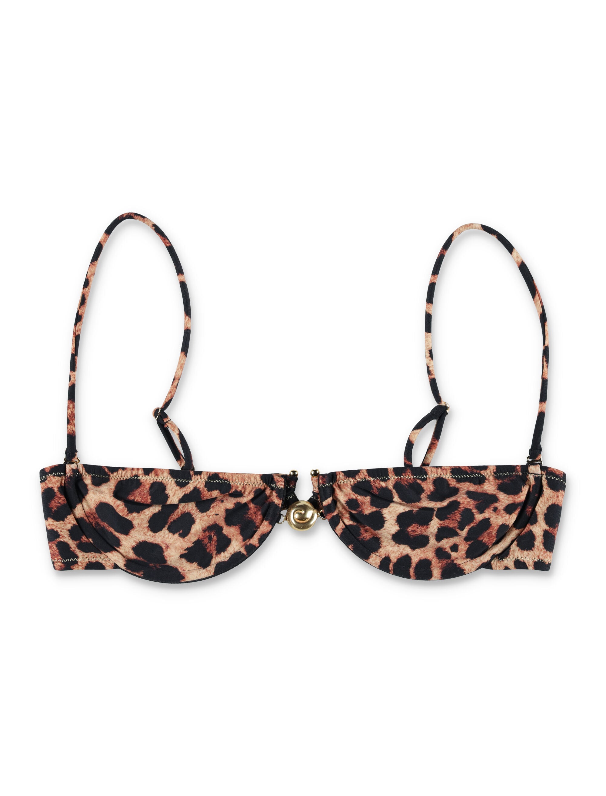 REINA OLGA Adjustable Underwire Demi Cup Bikini Top - Size S