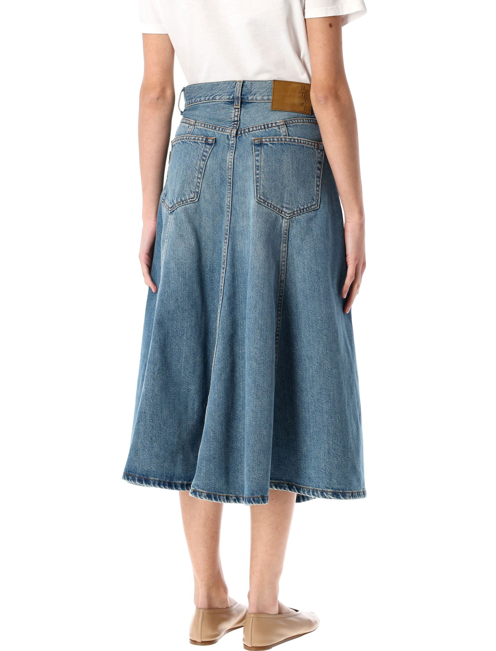 HAIKURE Serenity Denim Midi Skirt - Size 26