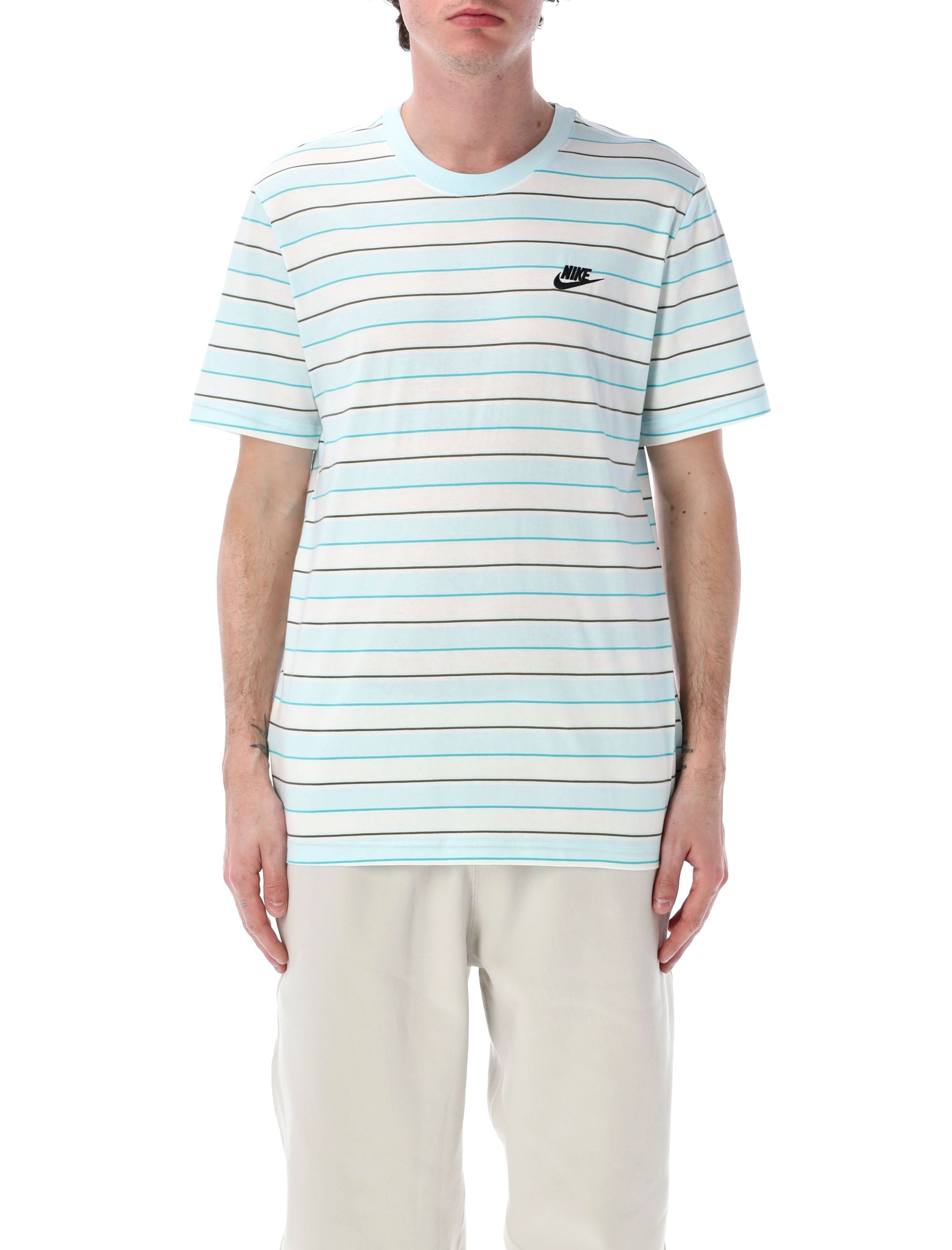 NIKE Striped T-Shirt - Relaxed Fit, Size L