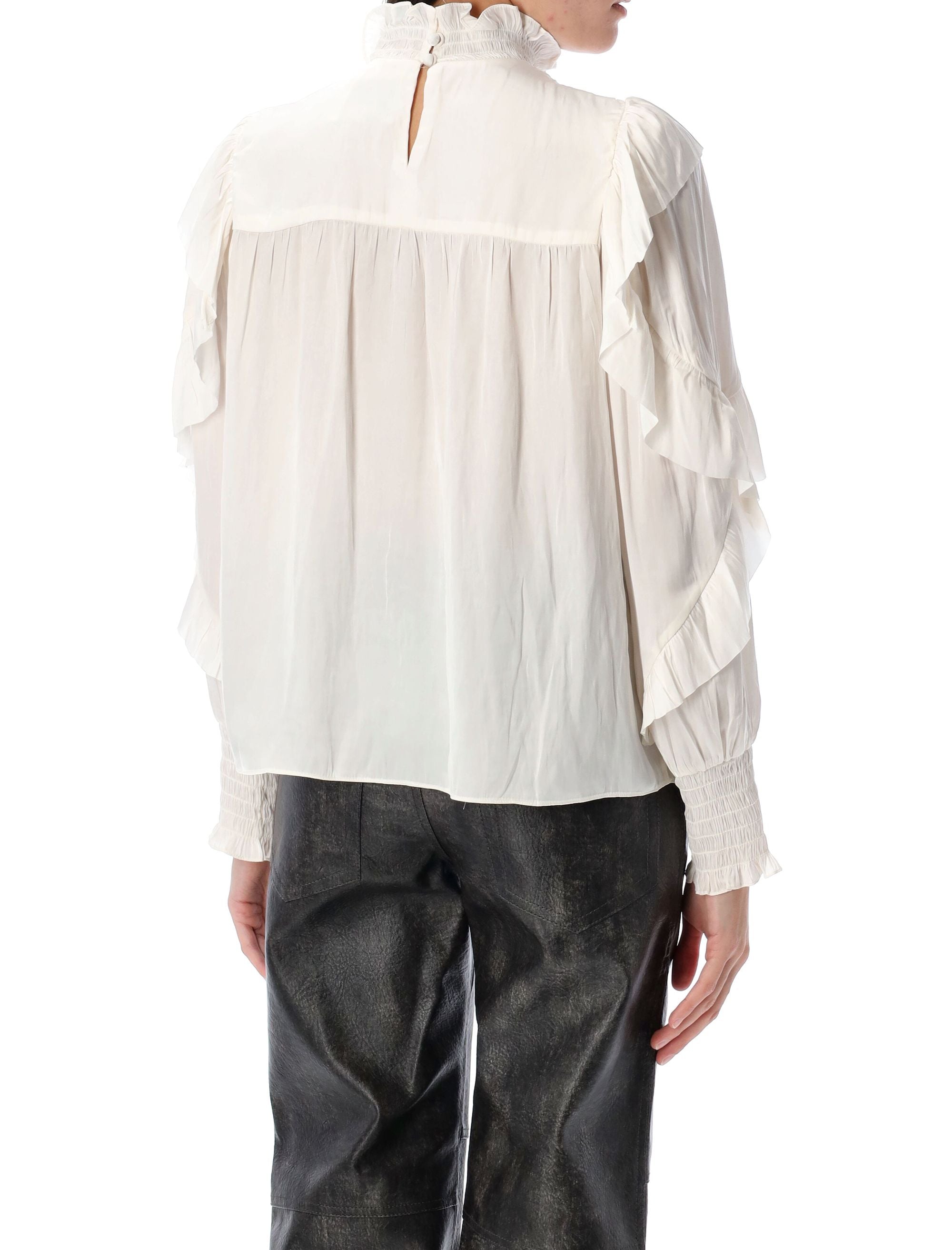 ISABEL MARANT Gathered Collar Blouse - Size 36