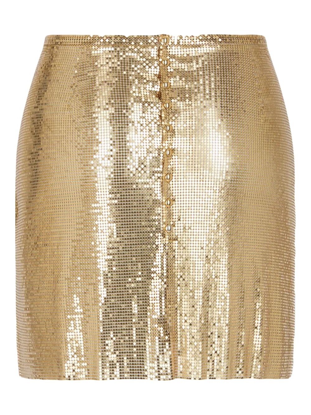 PACO RABANNE Mini Metallic Skirt for Women