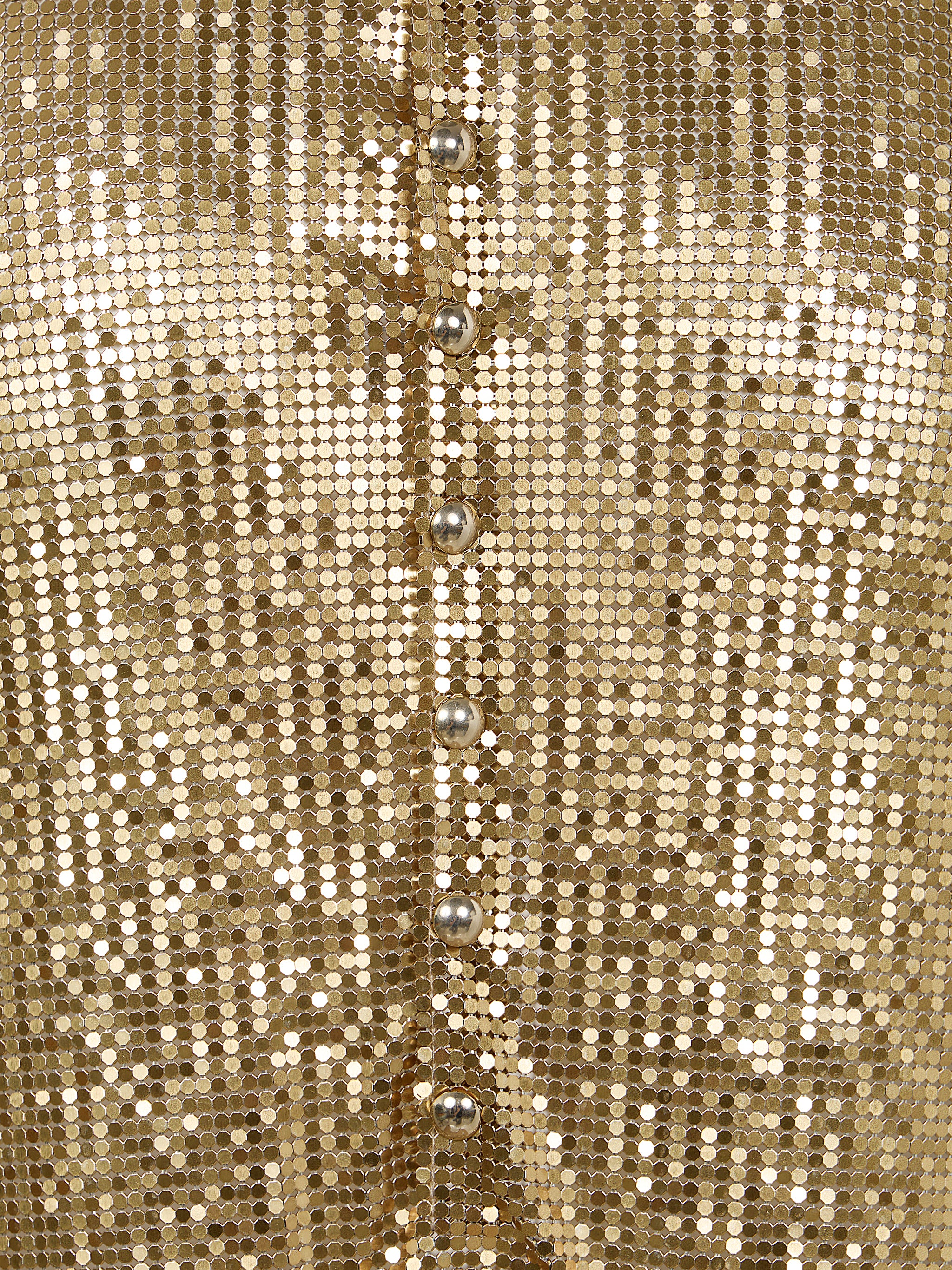 PACO RABANNE Mini Metallic Skirt for Women