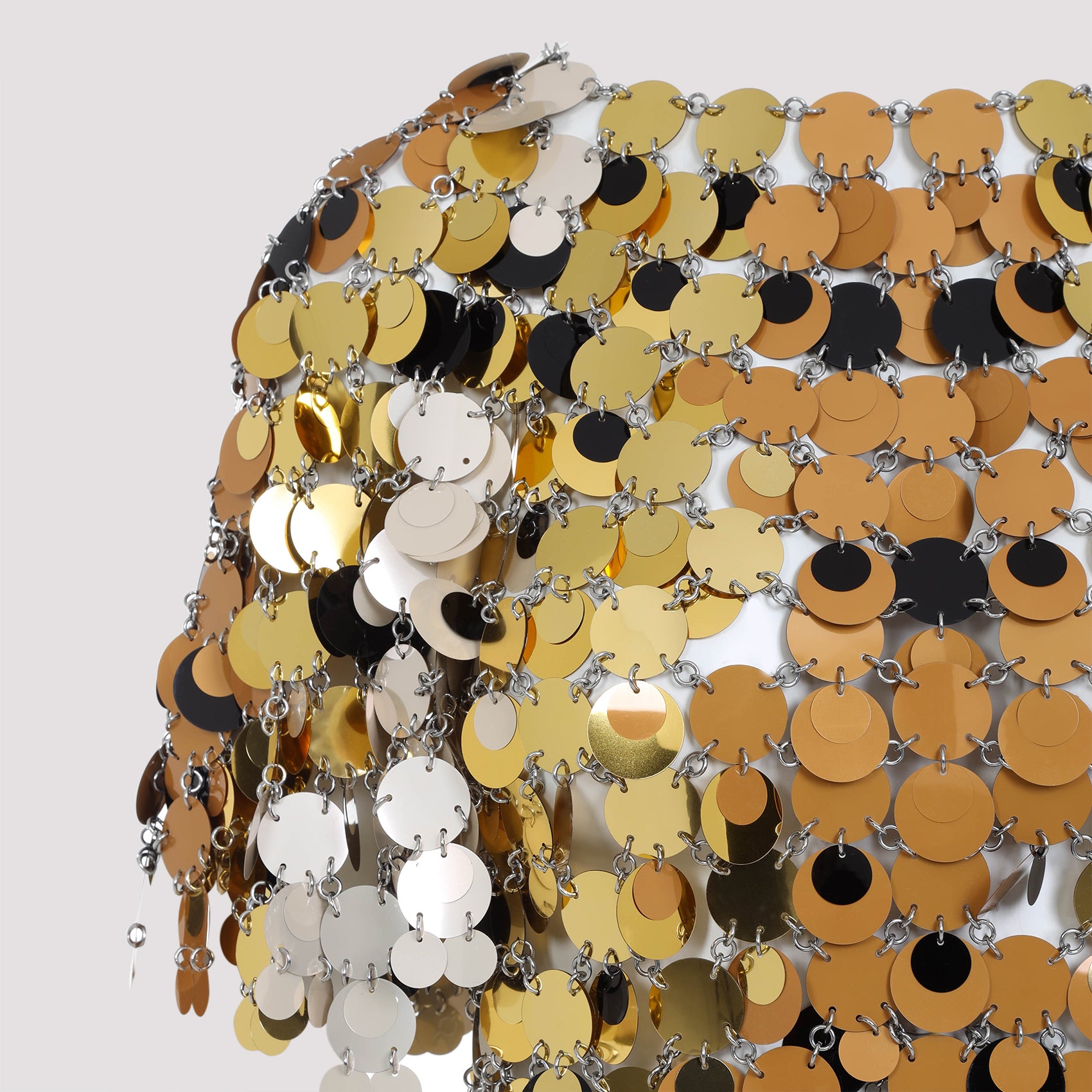 PACO RABANNE Chic Metallic Mini Dress for Women