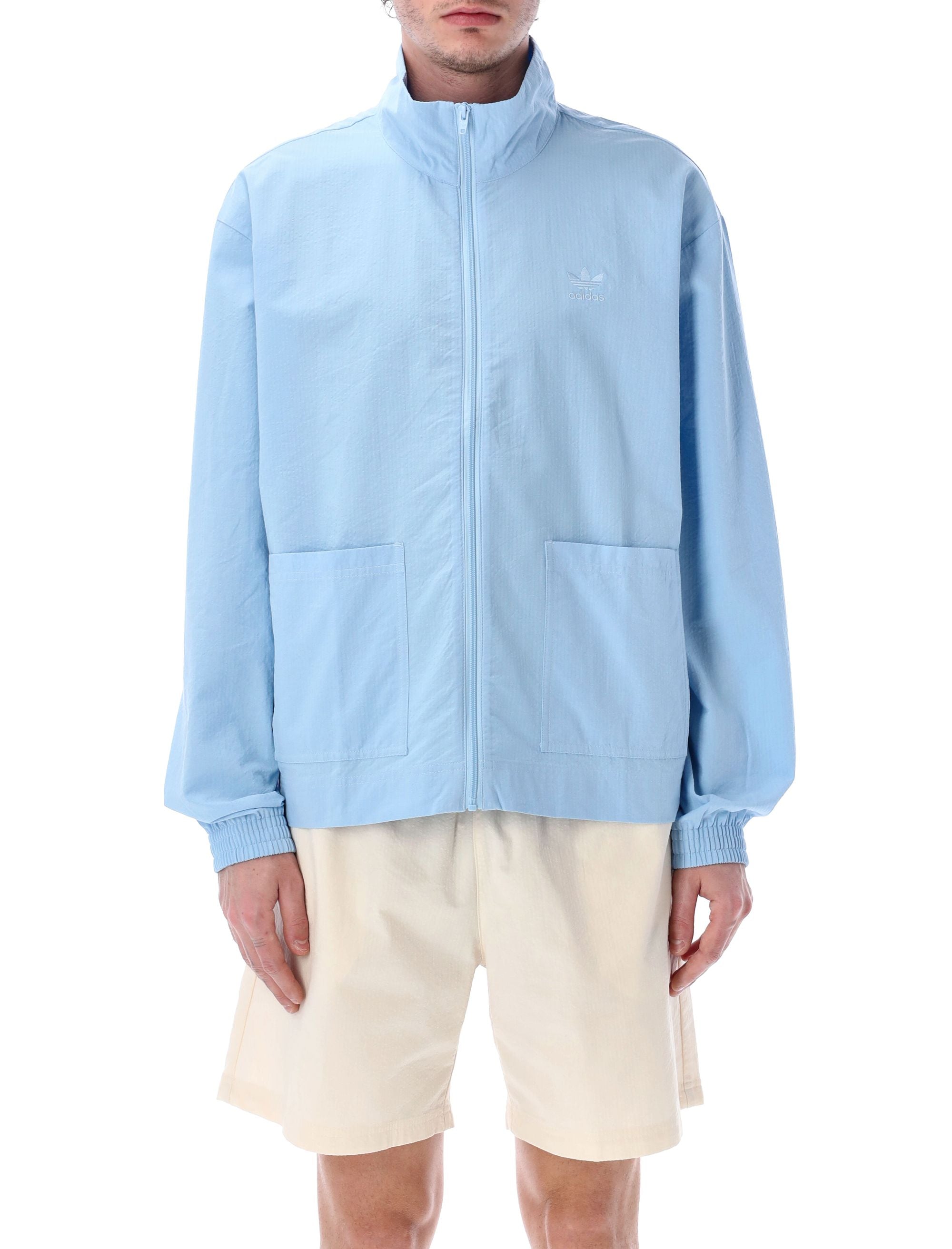 ADIDAS ORIGINALS Essential Seersucker Track Top - Size L