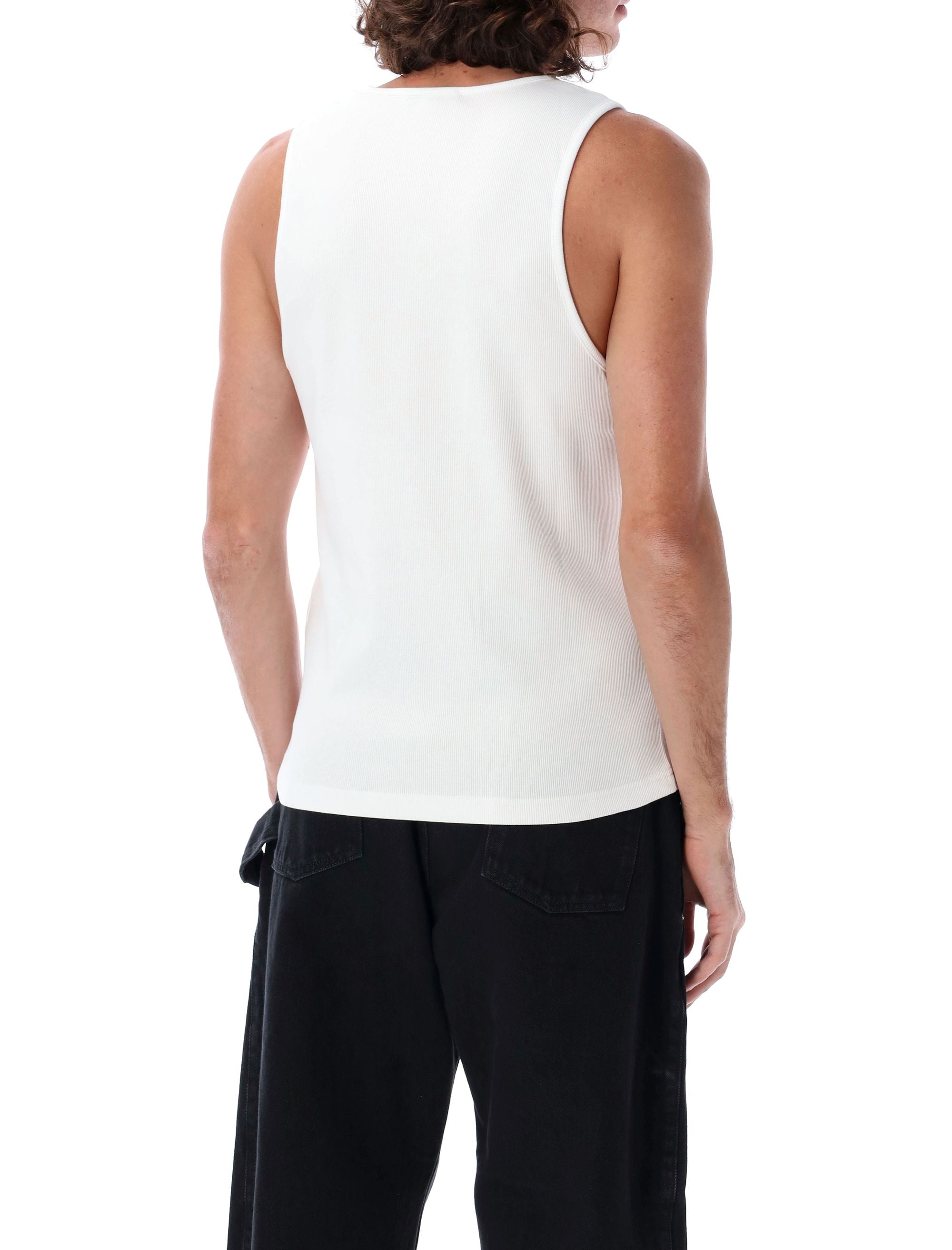 JW ANDERSON Anchor Embroidered Cotton Tank Top for Men