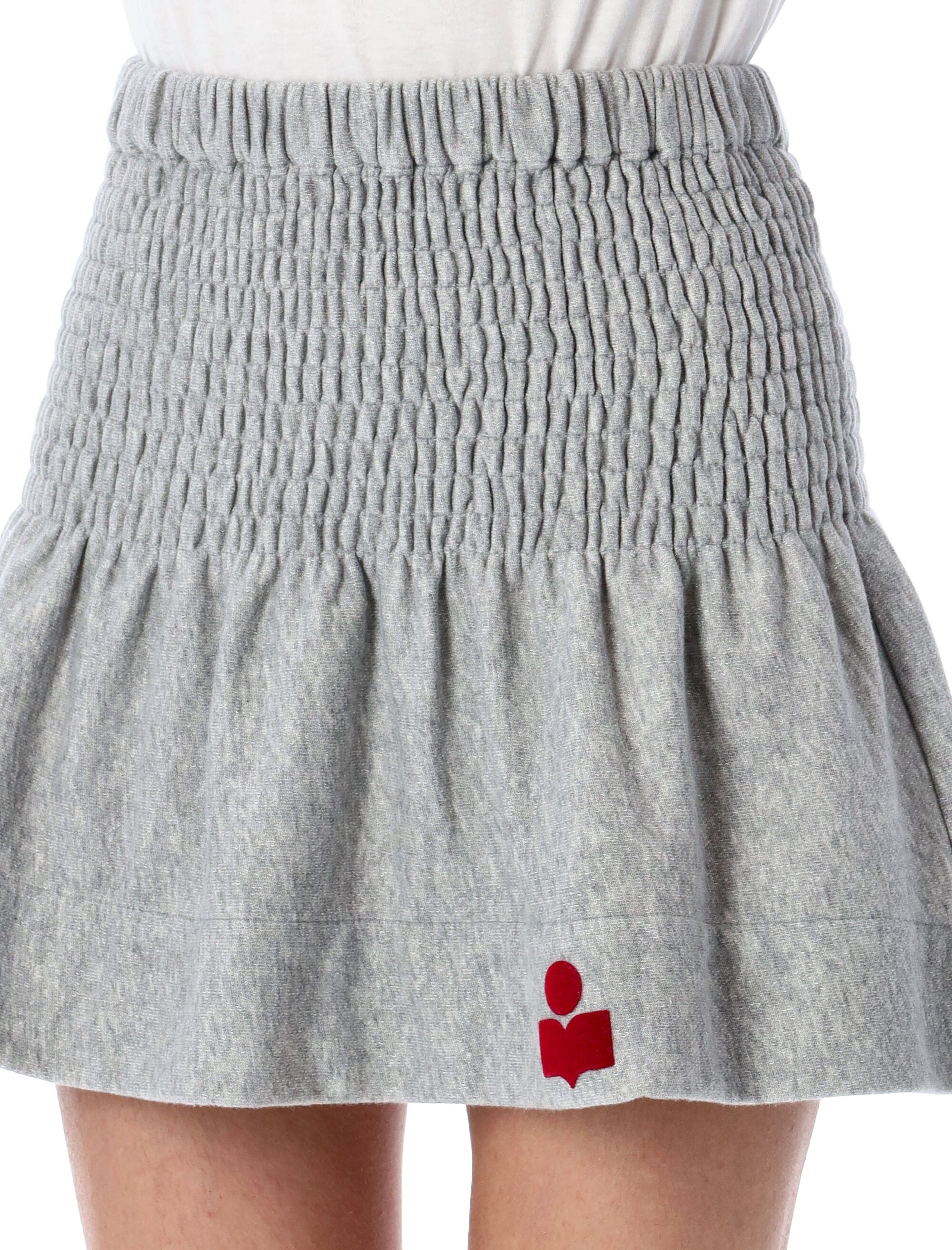 ISABEL MARANT ETOILE Flared Mini Skirt with Logo Detail