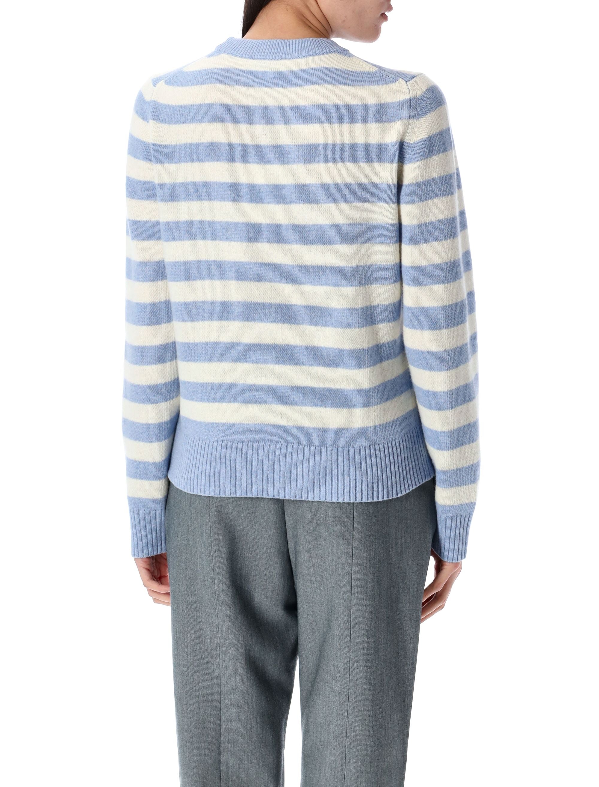 GANNI Striped Graphic Cat Jumper - Size S
