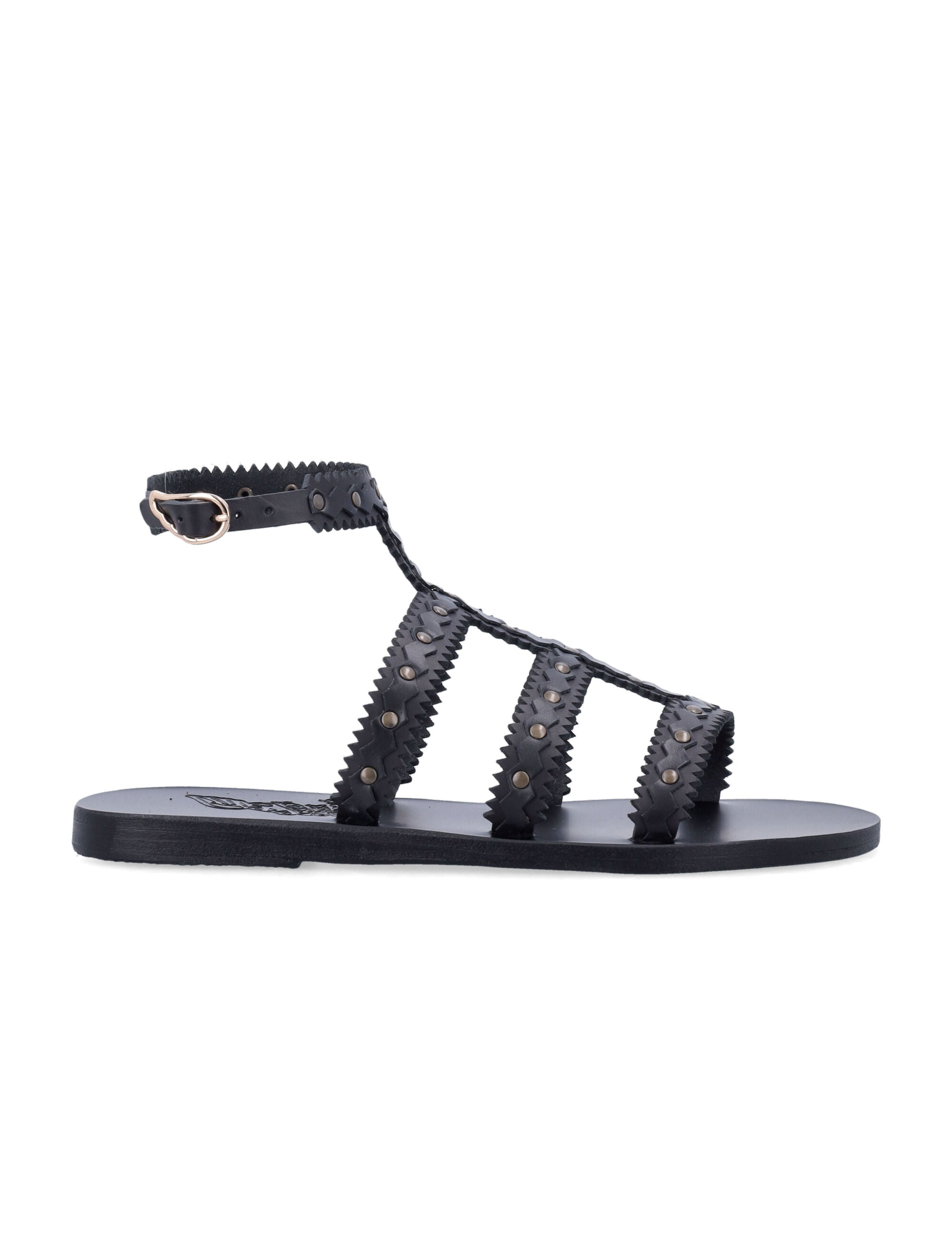 ANCIENT GREEK SANDALS Elegant Open-Toe Ankle Strap Sandals