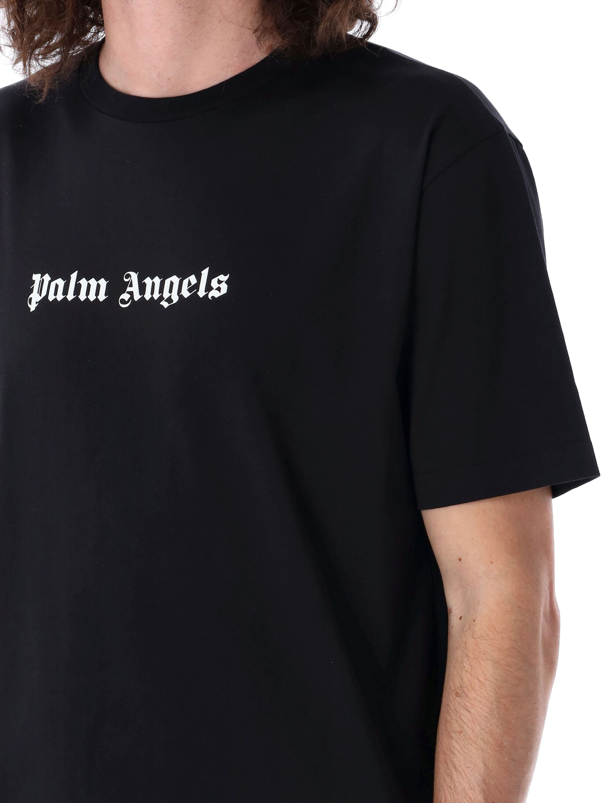 PALM ANGELS Men's Classic Logo Slim Fit T-Shirt - Size L