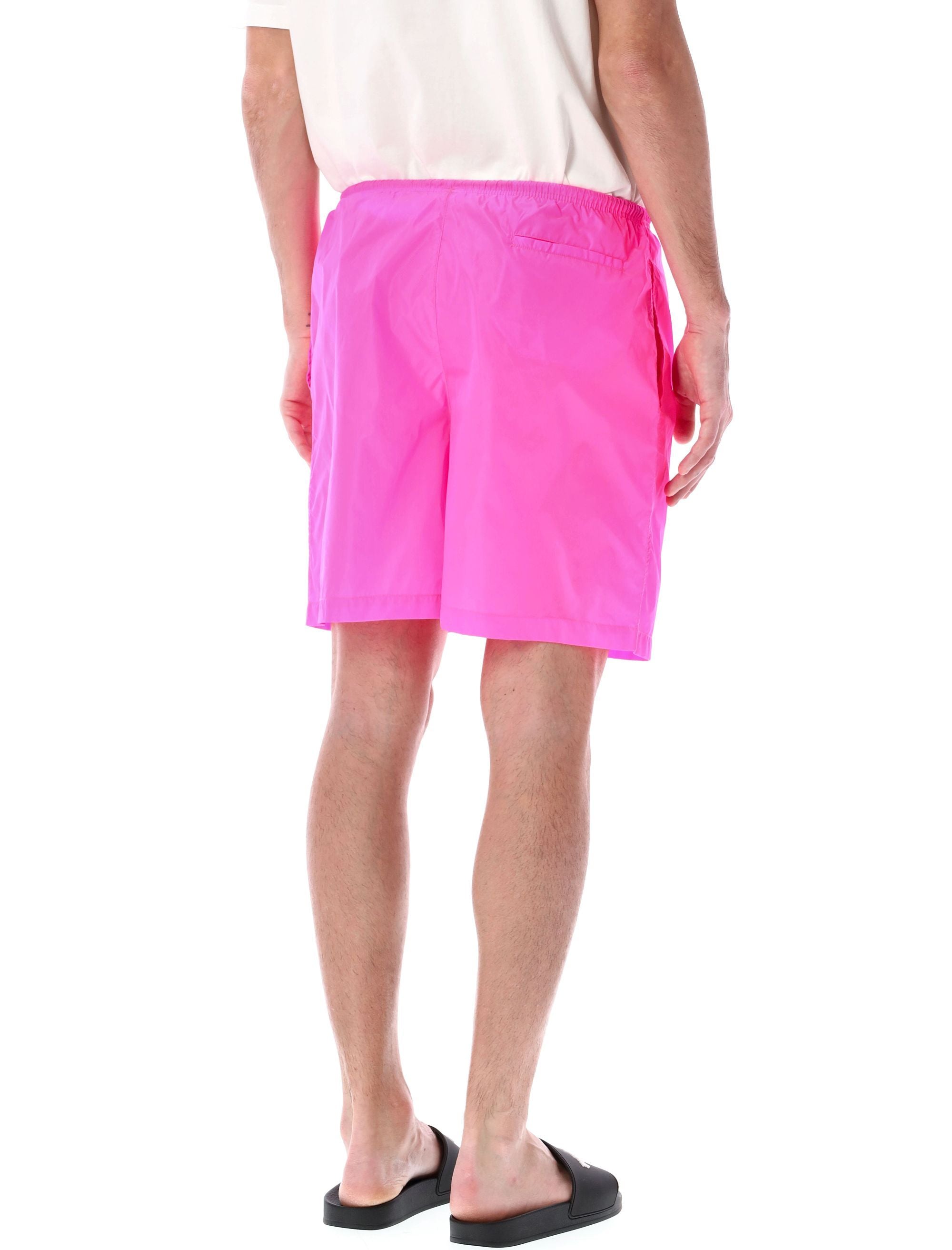 PALM ANGELS Curved Logo Swim Shorts - Size L