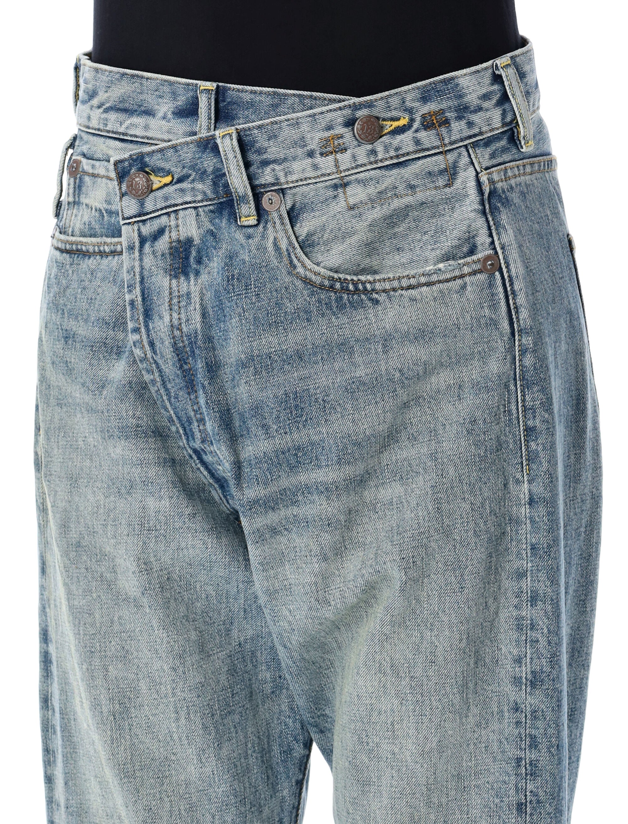 R13 Crossover Straight Leg Jeans - Women Size 26