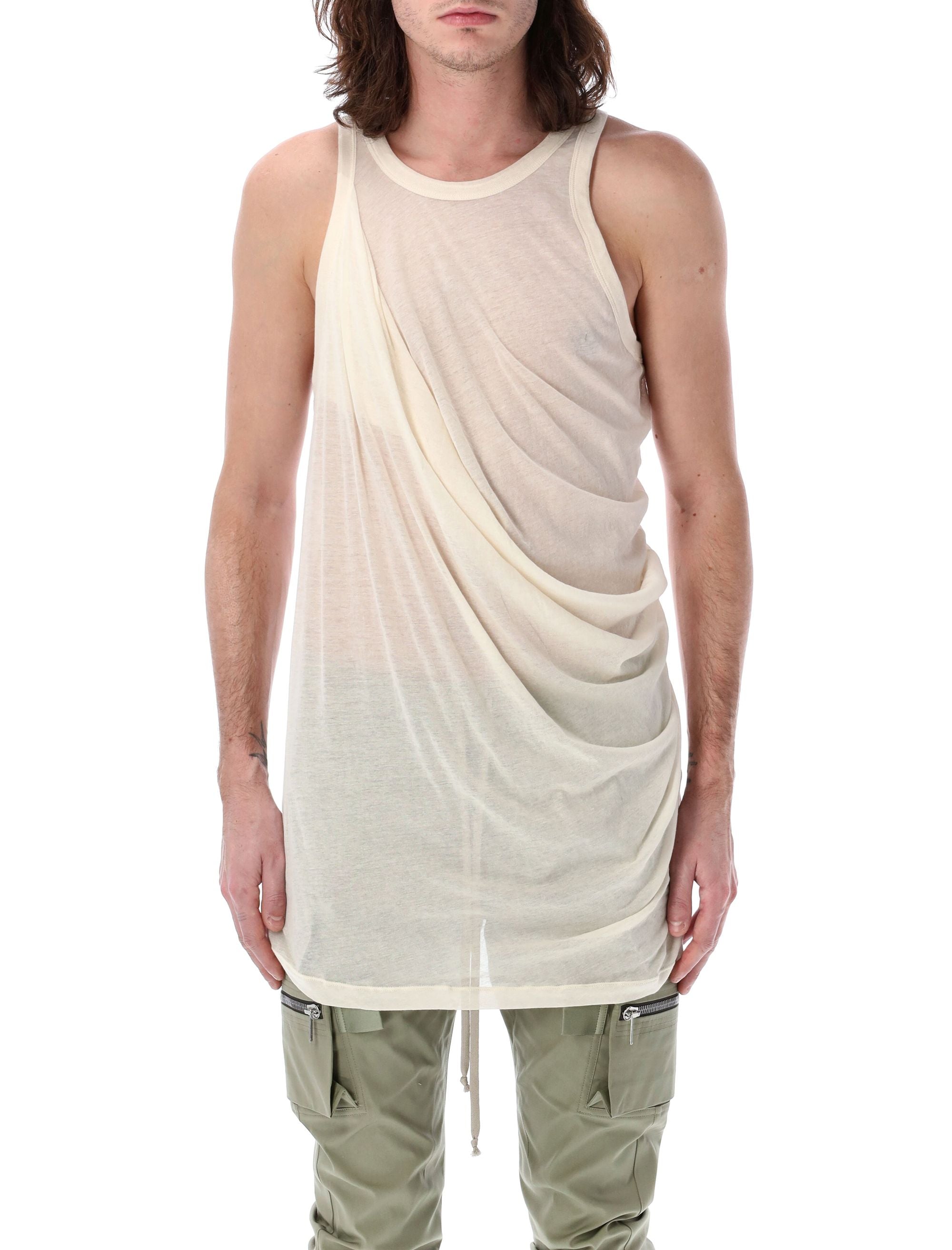 RICK OWENS Anthem Tank Top - Sleeveless & Draped for Men (Size S)