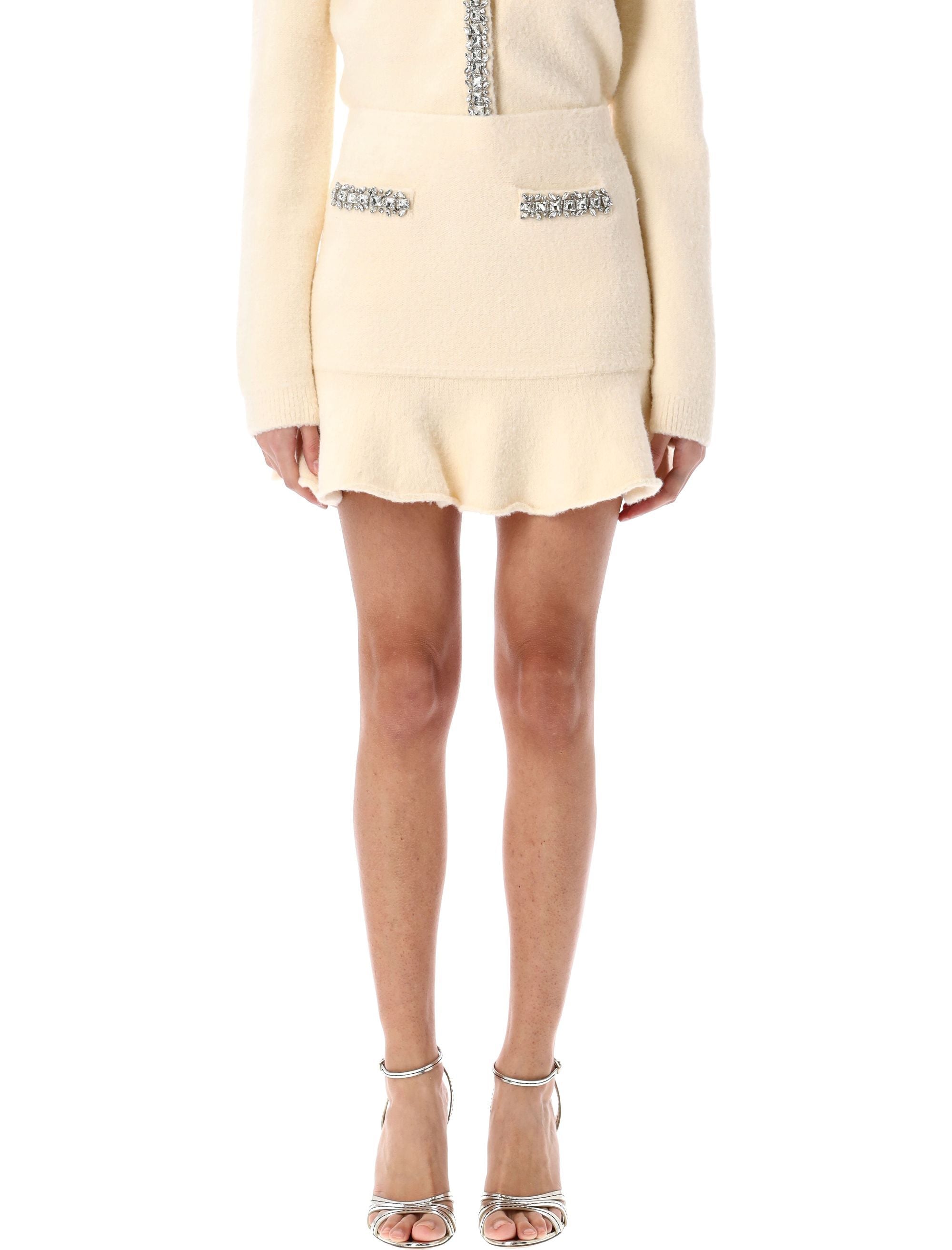 SELF-PORTRAIT Soft Knit Mini Skirt - Size S