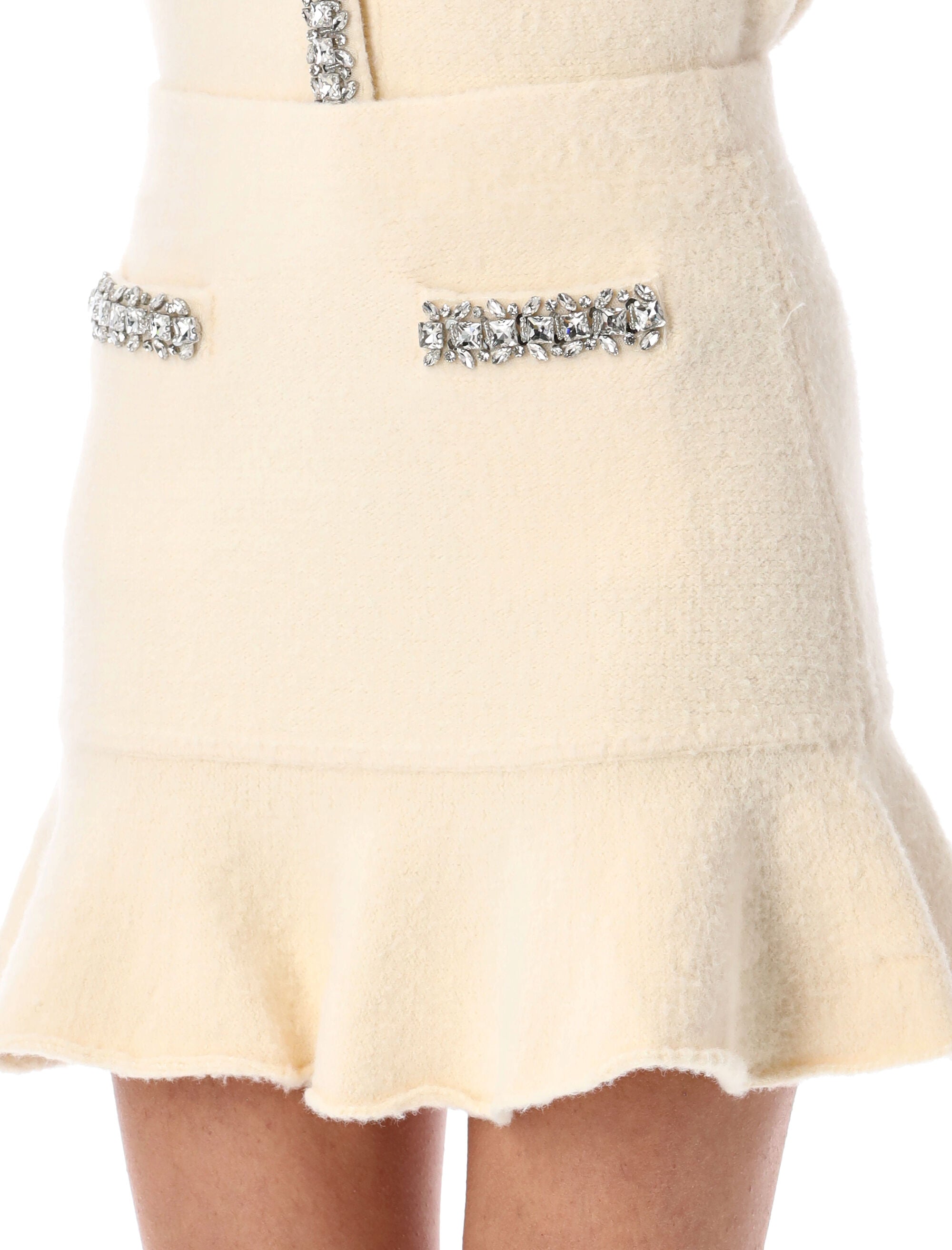 SELF-PORTRAIT Soft Knit Mini Skirt - Size S