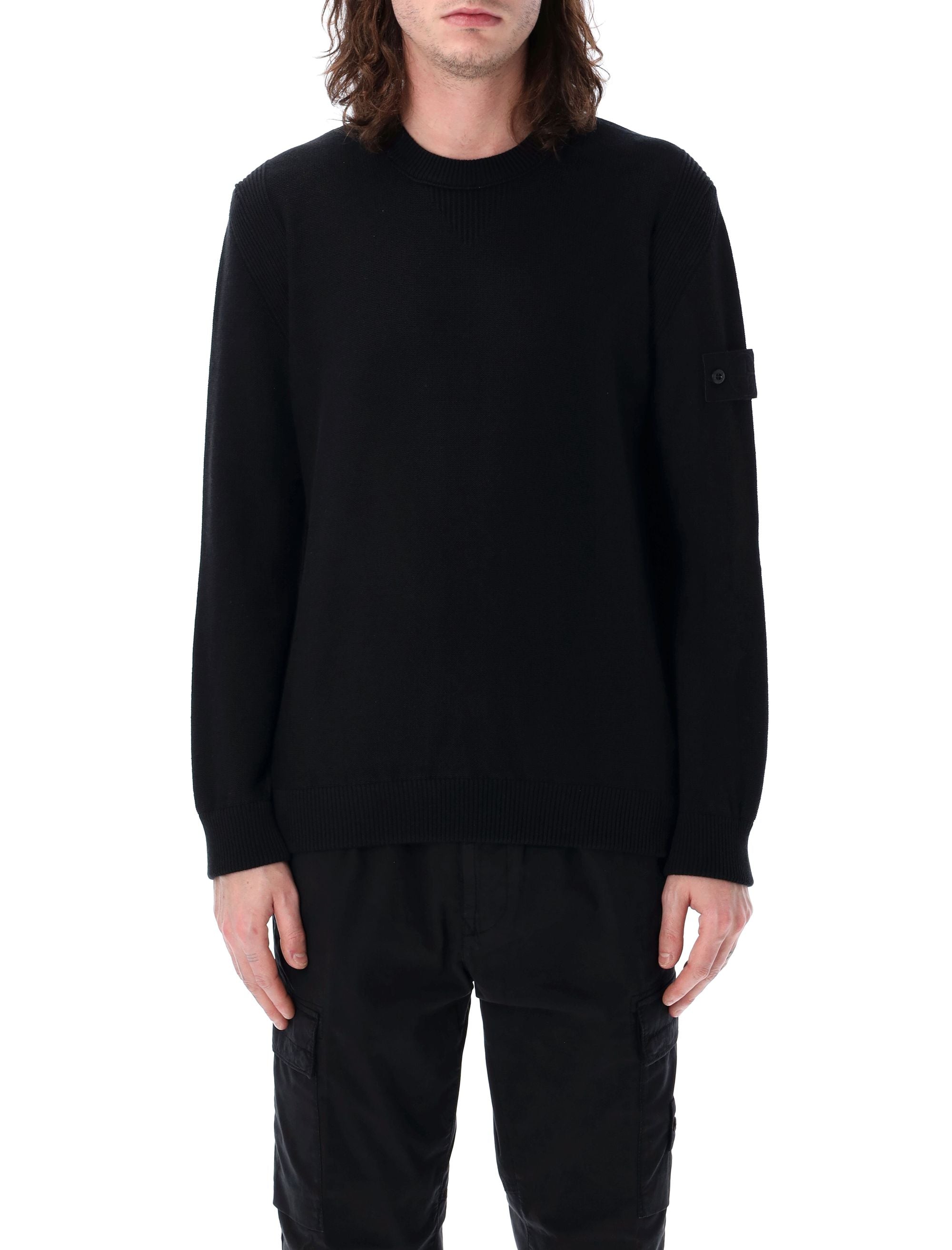 STONE ISLAND Loose Fit Crewneck Sweater - Size L