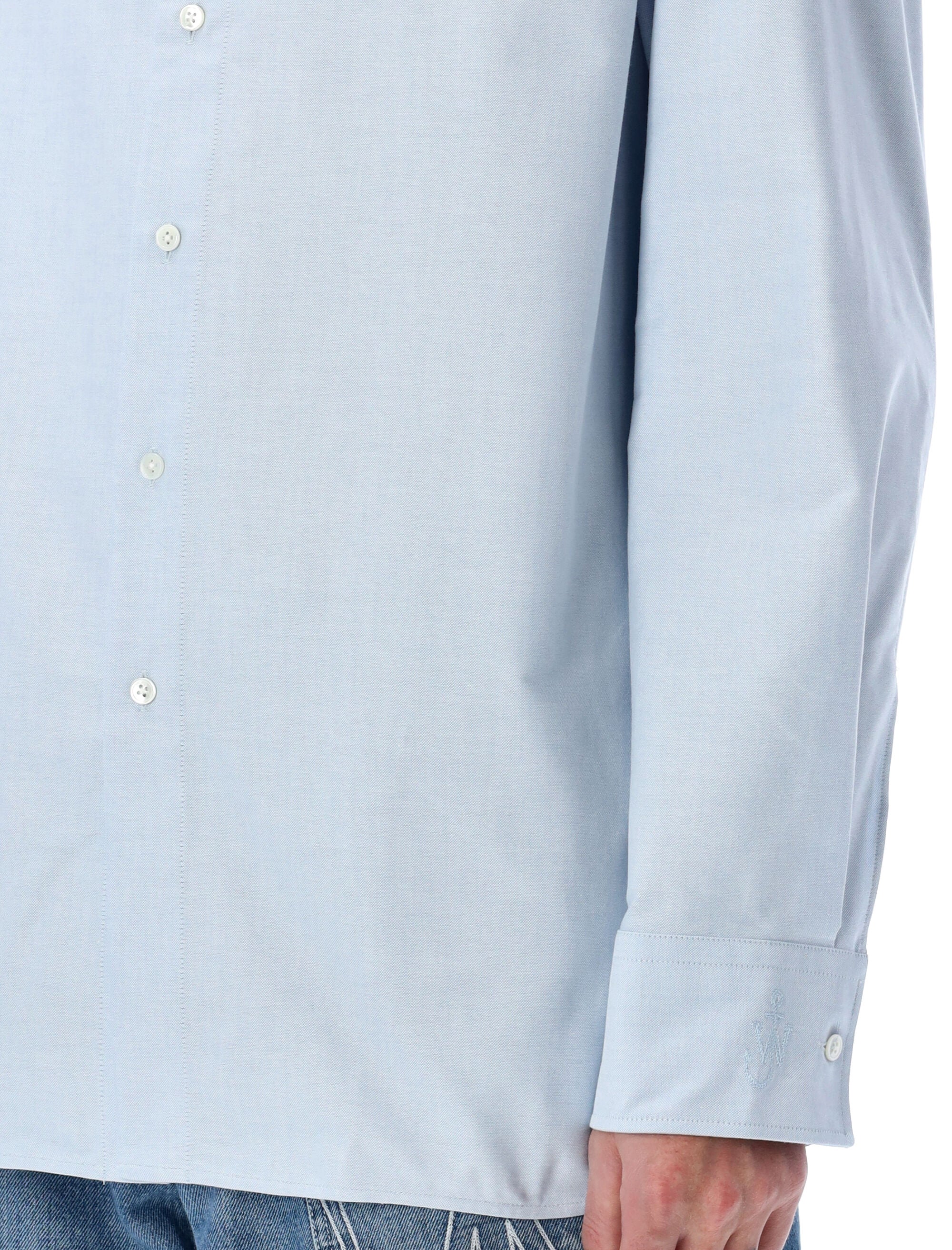 JW ANDERSON Men's Regular Fit Oxford Shirt - Size 50