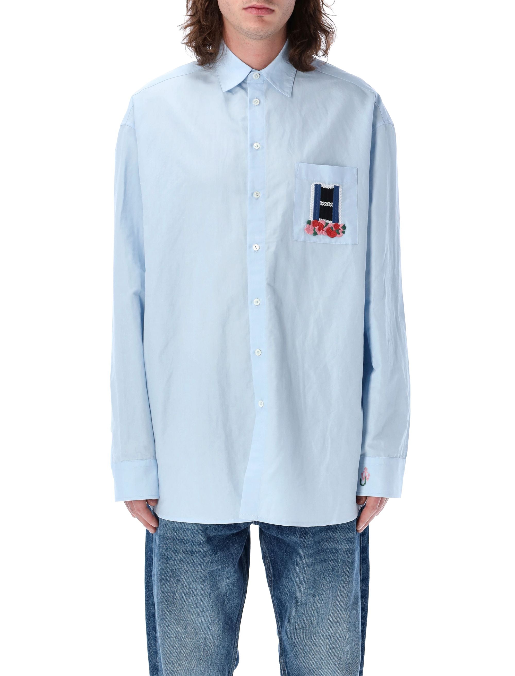 JW ANDERSON Oversized Embroidered Shirt - Size 50