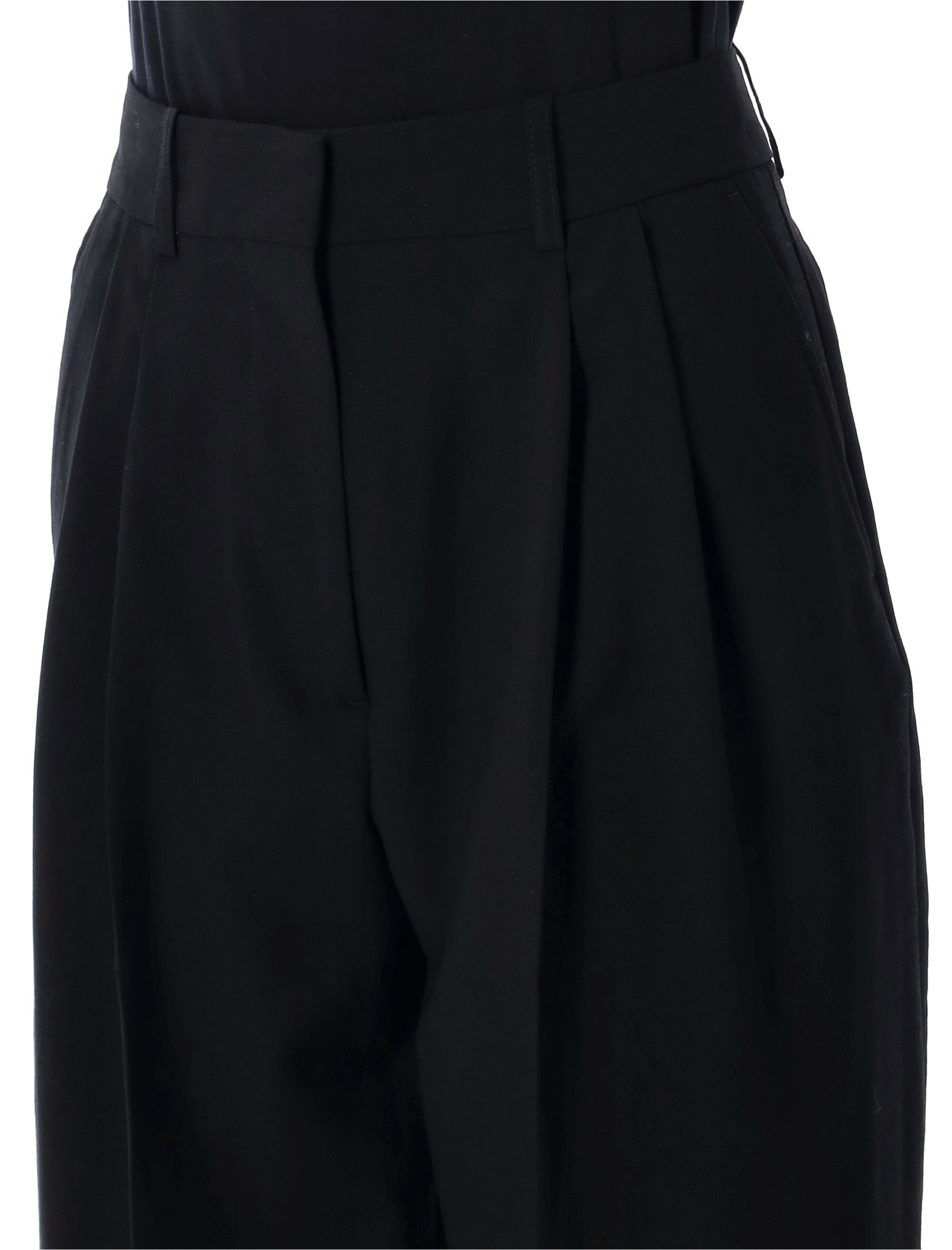 STUDIO NICHOLSON Relaxed Tapered Wool Pants - Size 40