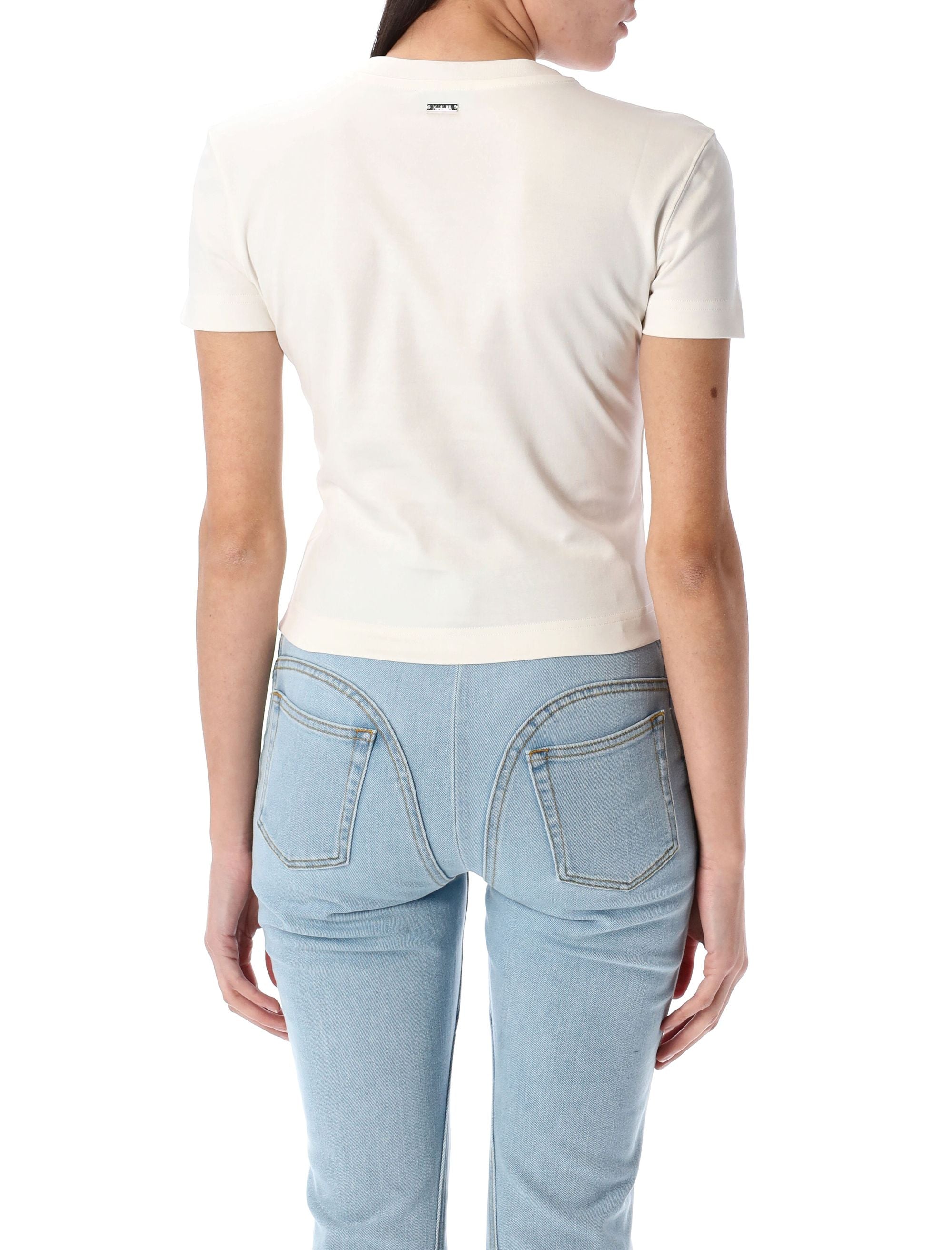 MUGLER Fitted Pierced Baby T-Shirt Size S