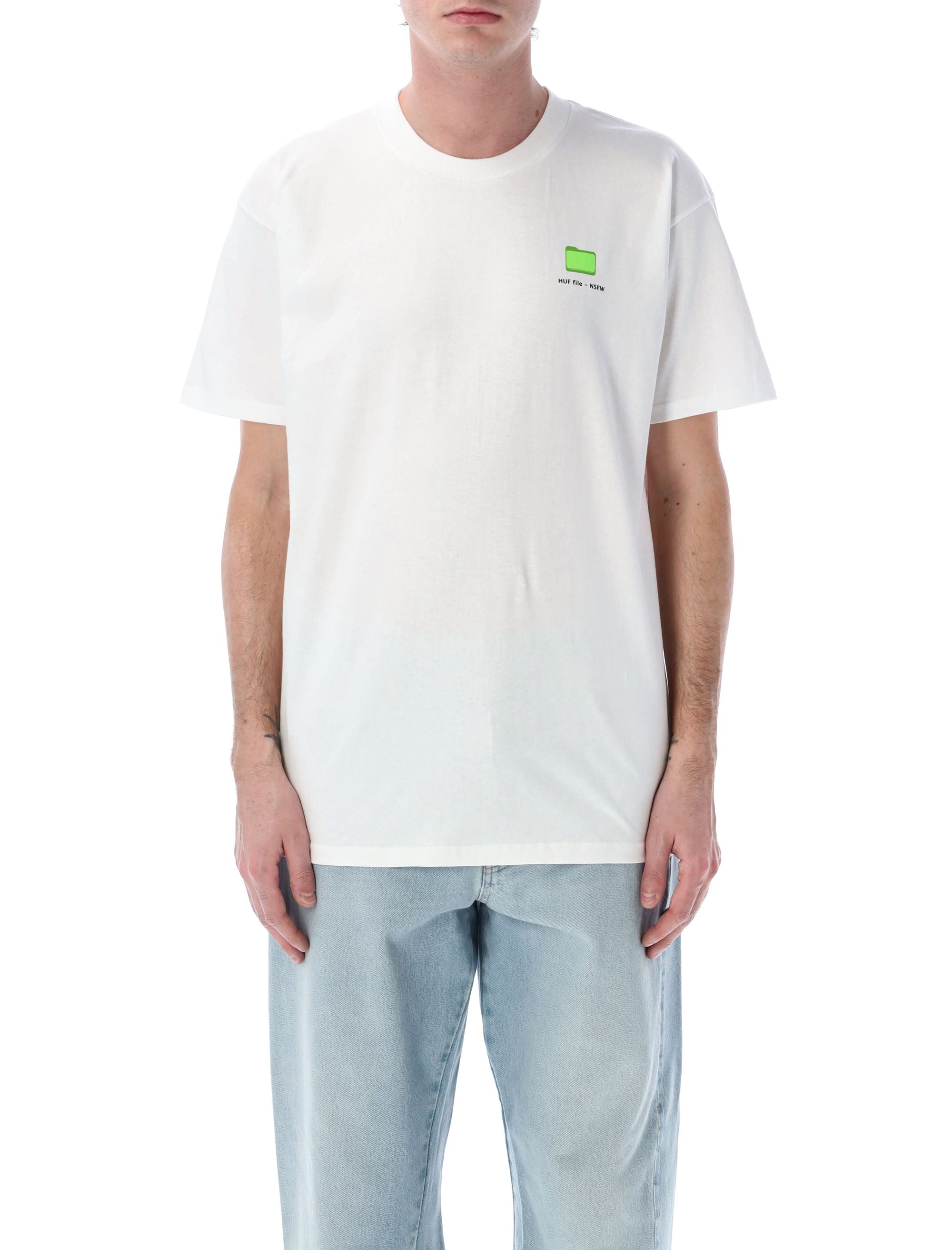 HUF Desktop T-Shirt - Relaxed Fit for Men Size L