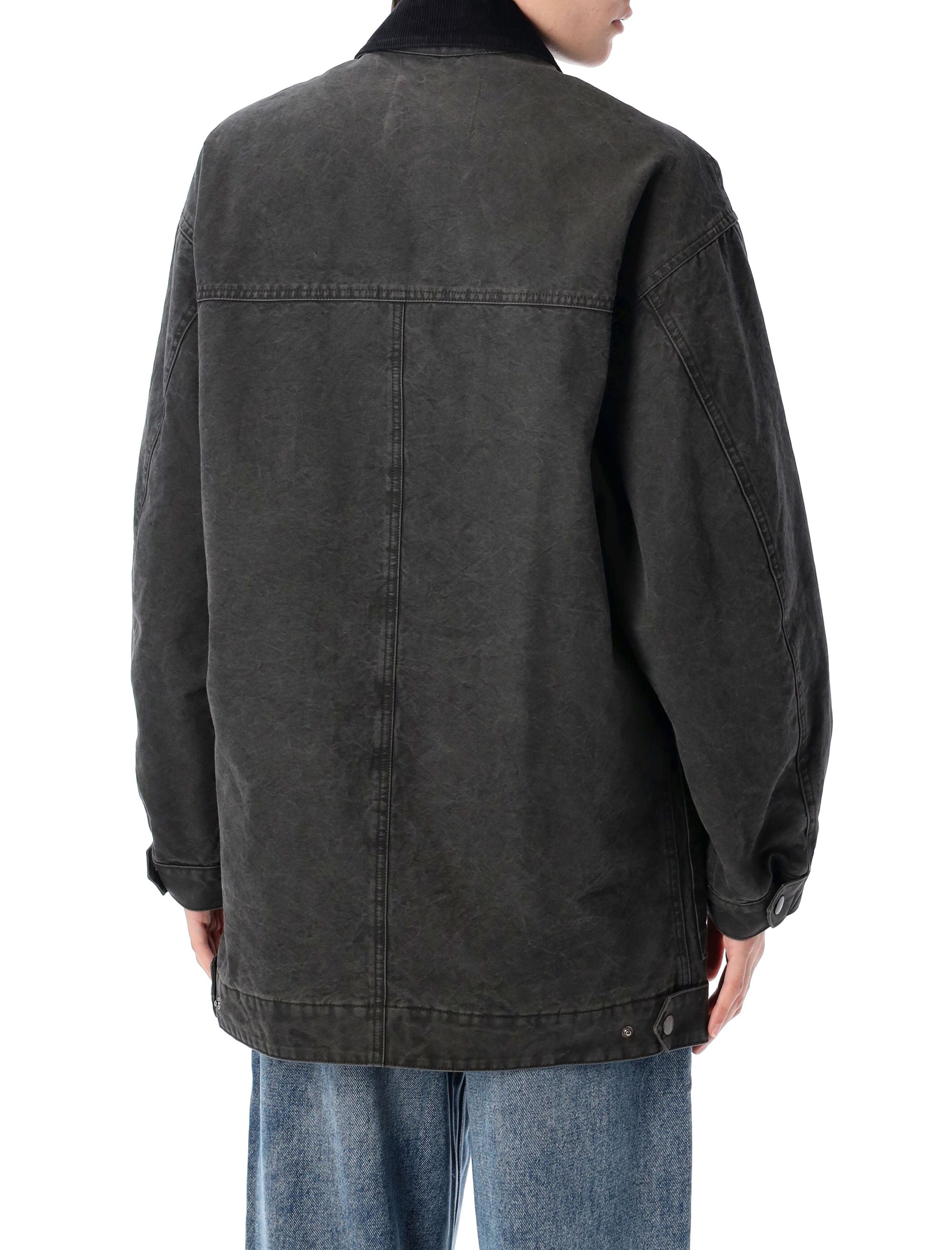 ISABEL MARANT ETOILE Relaxed Fit Coated Cotton Jacket Size 36