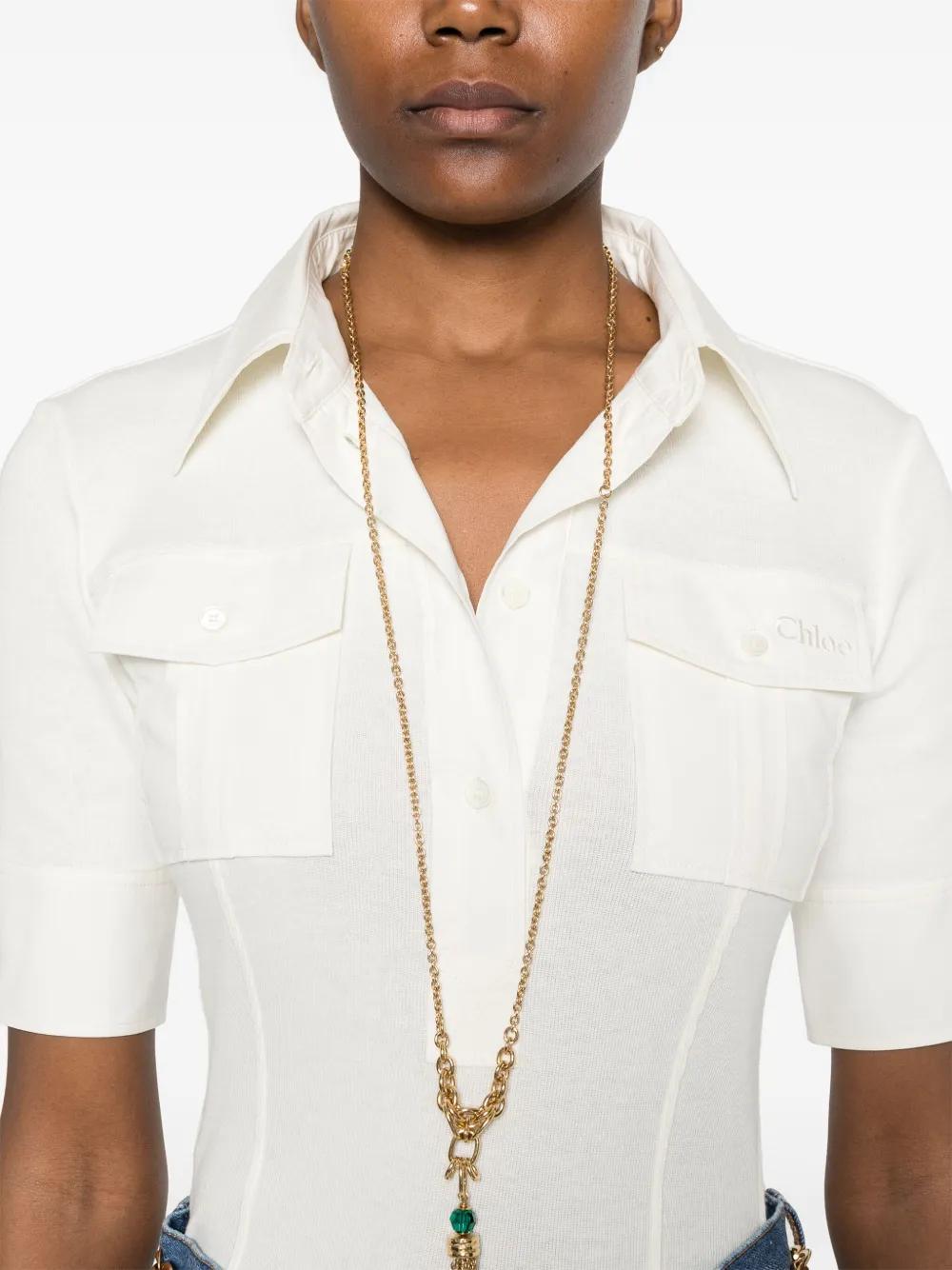 CHLOÉ Slim Fit Polo Shirt - Women's S
