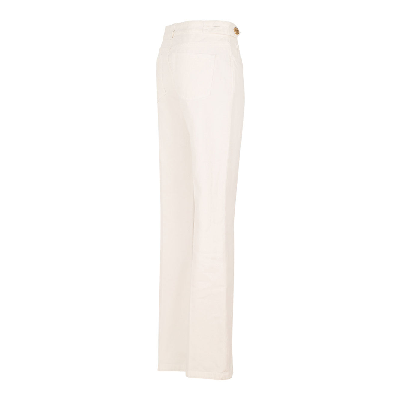 CHLOÉ Iconic Milk Cotton Trousers for Women - Spring/Summer 2025