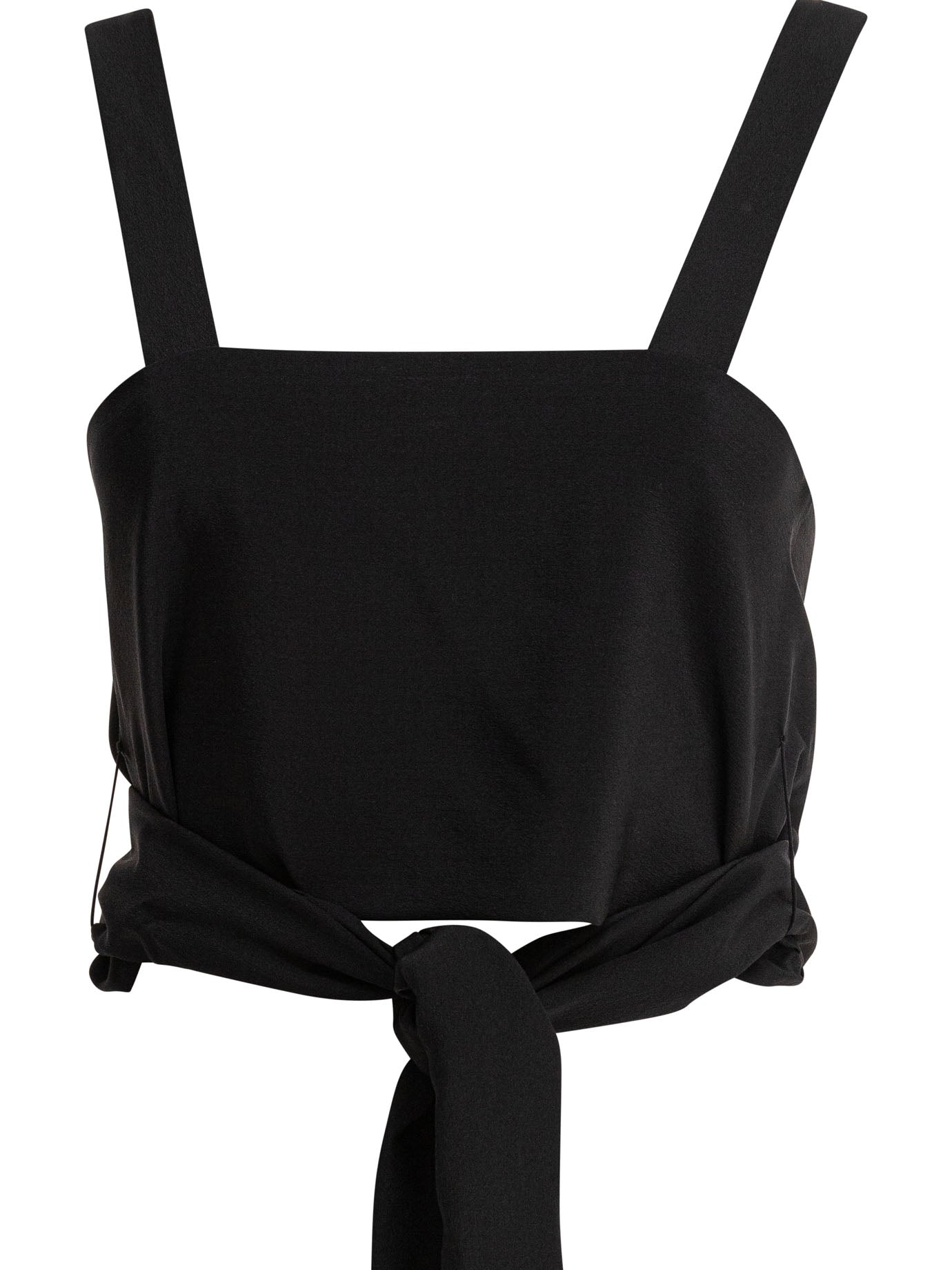 CHLOÉ Cropped Camisole with Knotted Ribbons