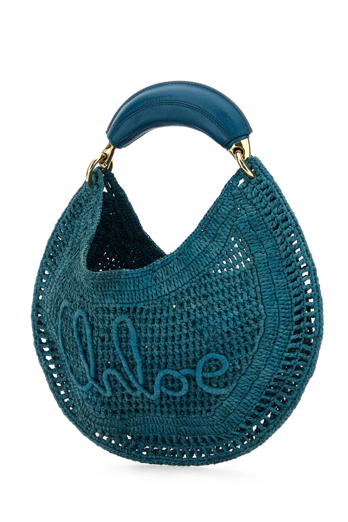 CHLOÉ Mini Raffia Hobo Handbag