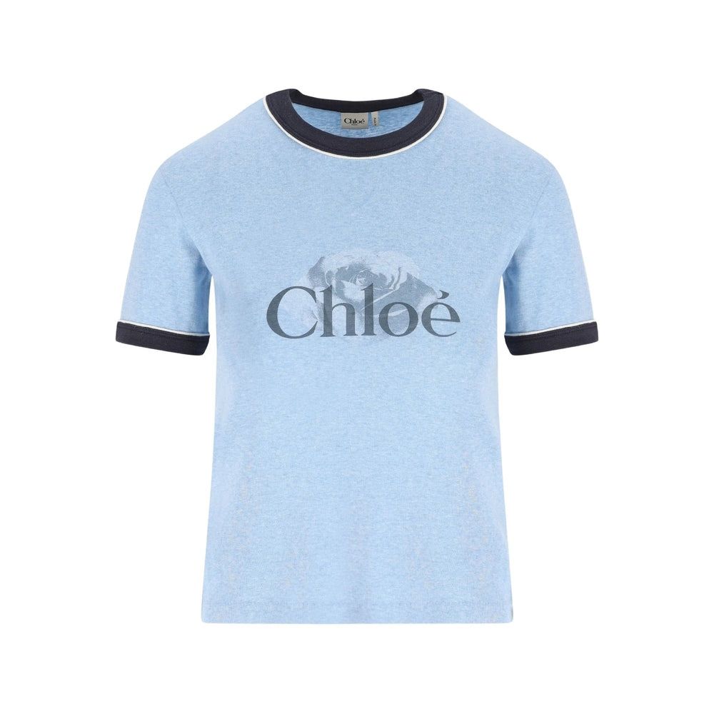 CHLOÉ Cotton Logo T-Shirt for Women - FW25