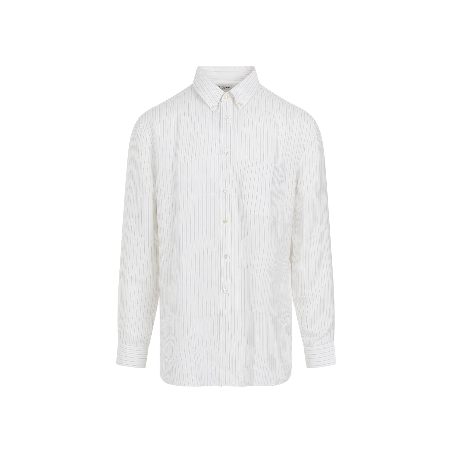 SAINT LAURENT Silk Shirt for Men - SS25 Collection