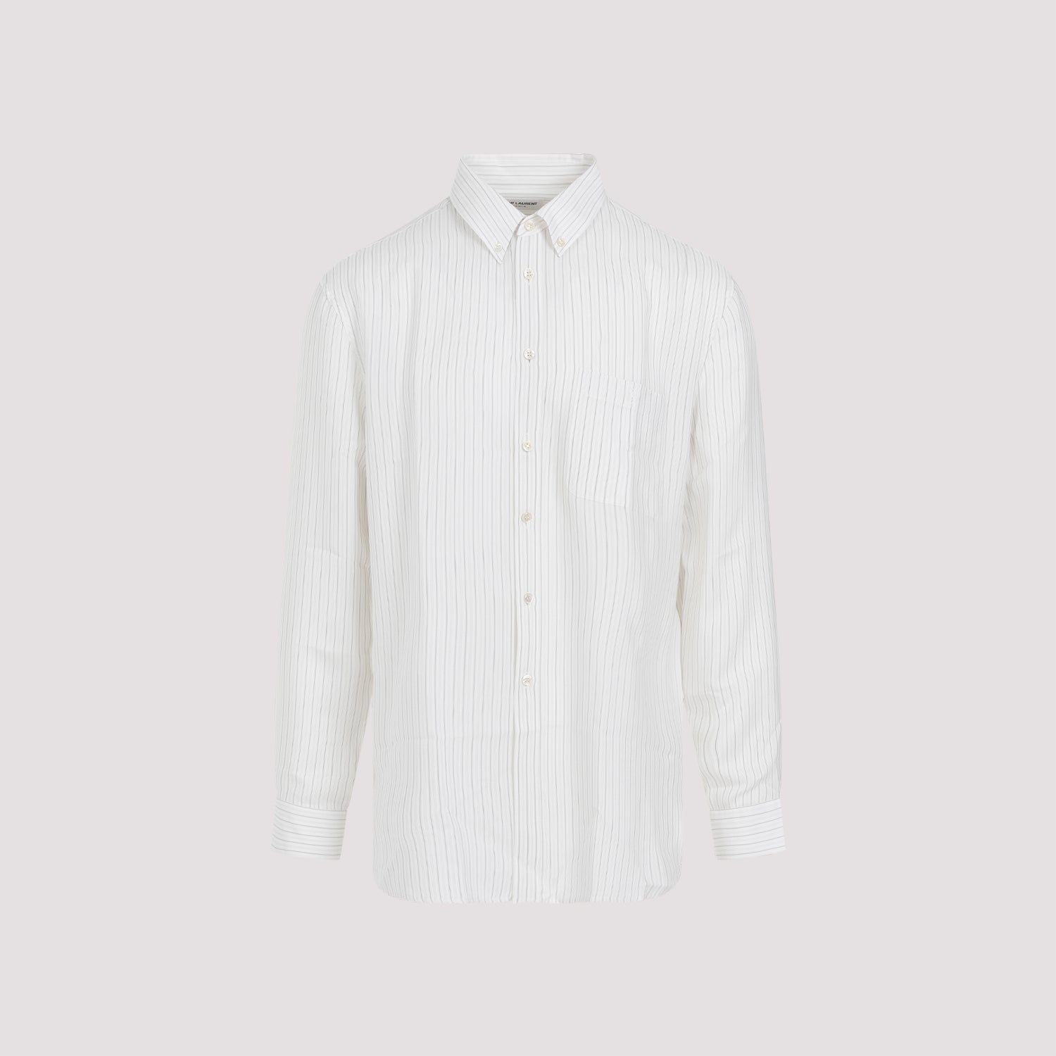 SAINT LAURENT Silk Shirt for Men - SS25 Collection