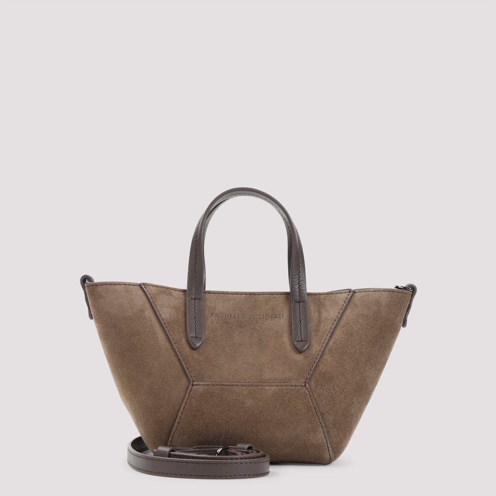 BRUNELLO CUCINELLI Mini Suede Duomini Handbag