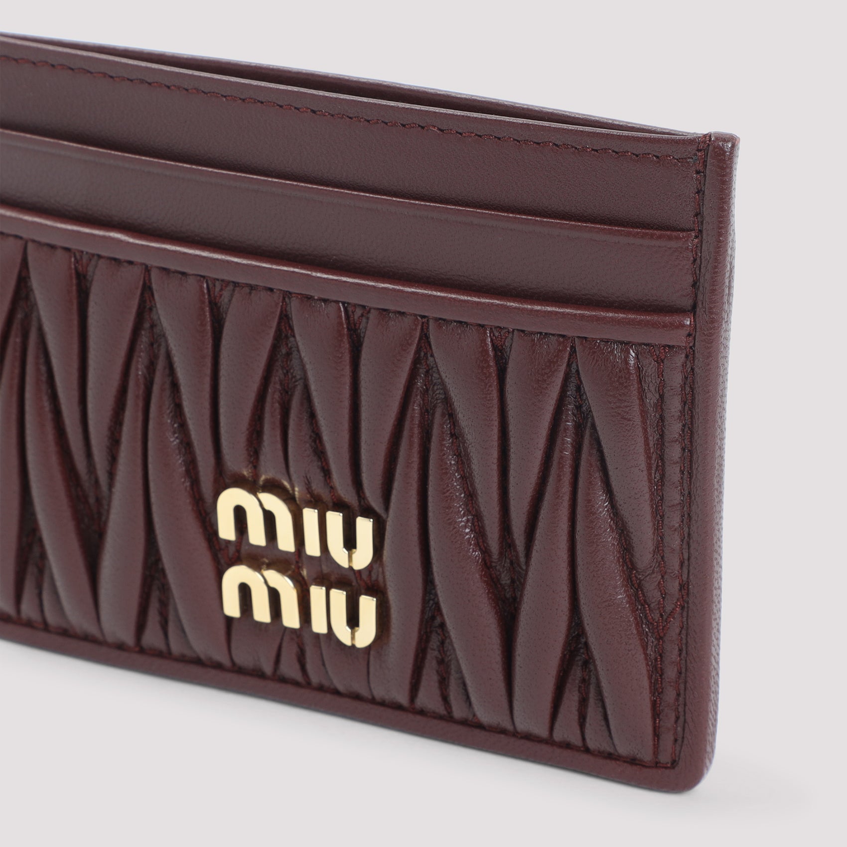 MIU MIU Mini Lamb Leather Cardholder - 10.5cm x 8cm