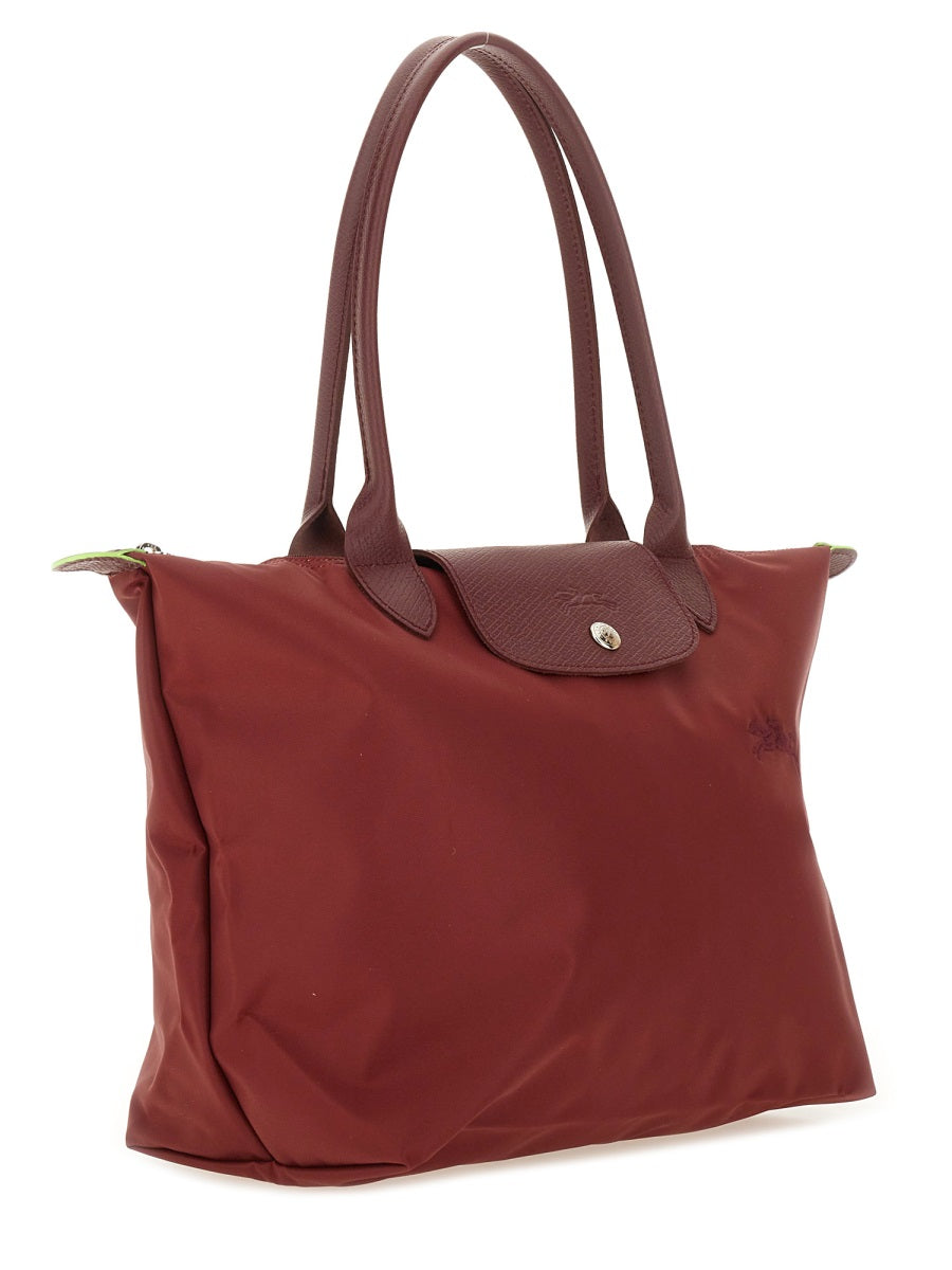 LONGCHAMP Classic Handbag with Leather Accents