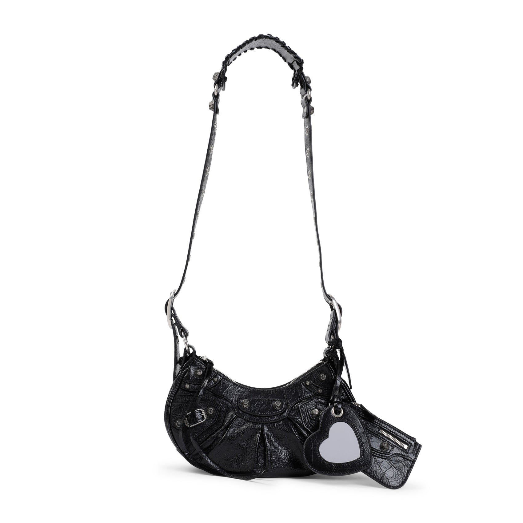 BALENCIAGA Mini Leather Shoulder Handbag