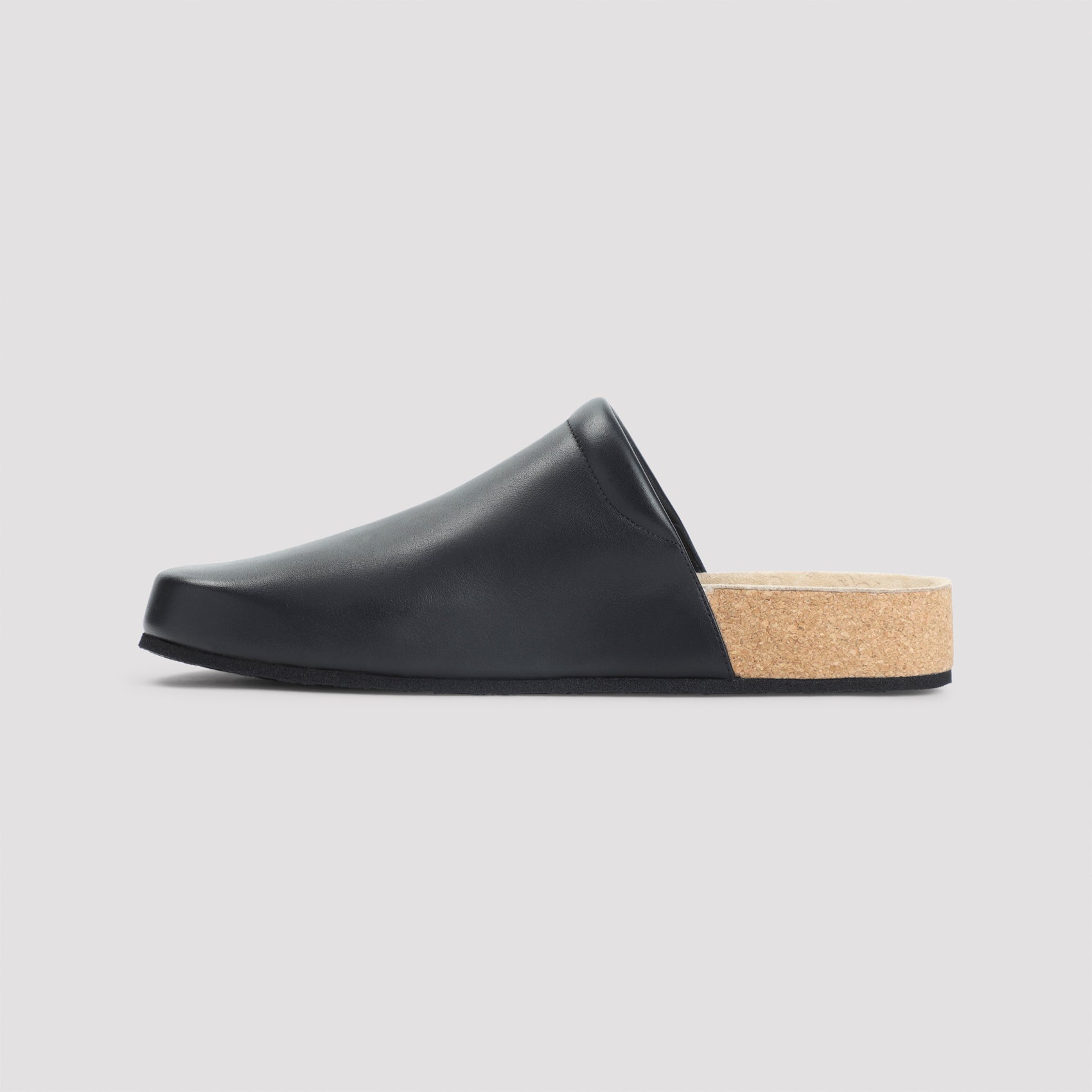 BALENCIAGA Men's Leather School Flat Mules