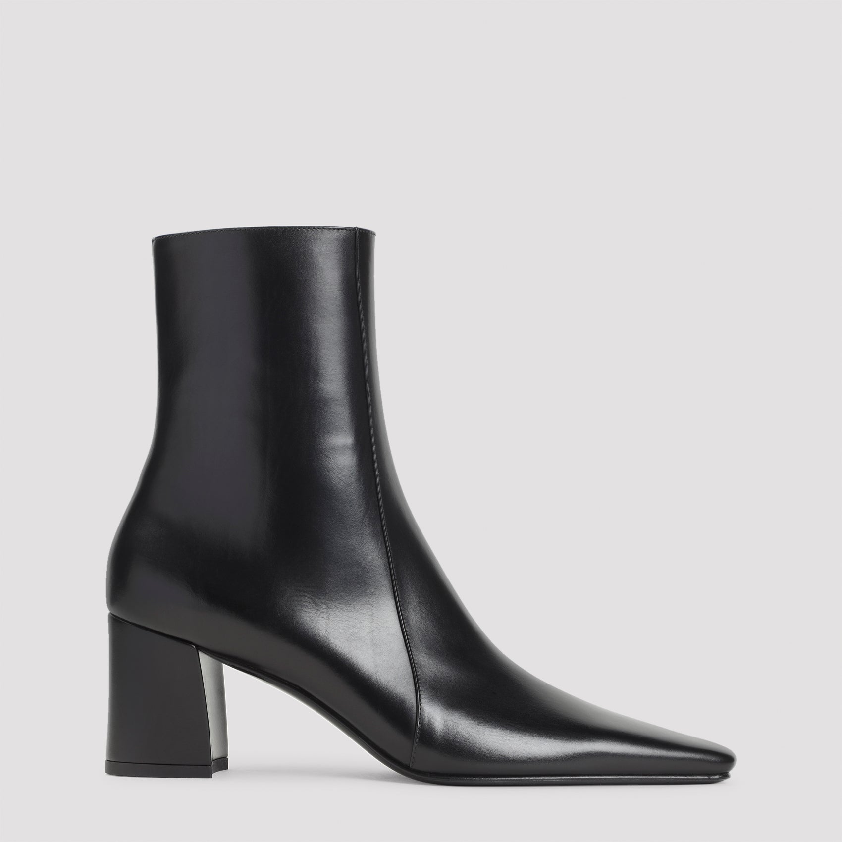 SAINT LAURENT Rainer Leather Boots - 7.5cm Heel Height