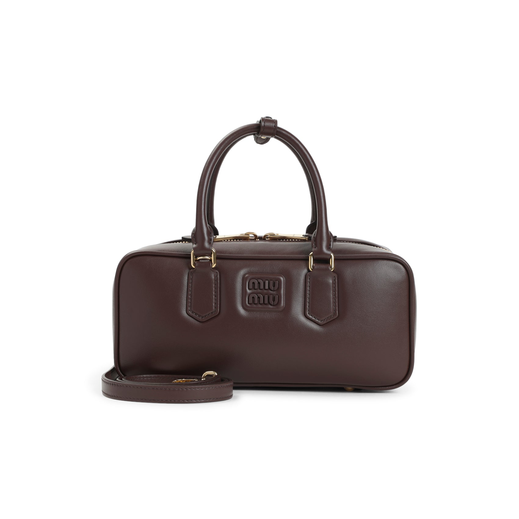 MIU MIU Smooth Shoulder Handbag - W28cm H12cm D9cm