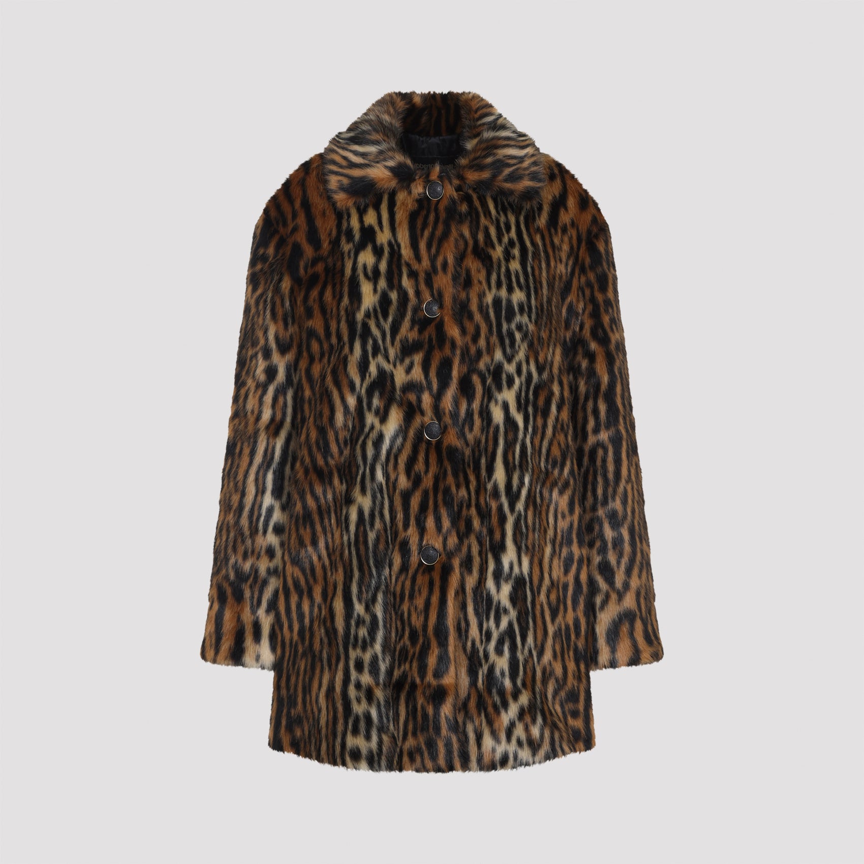 ROBERTO CAVALLI Luxurious Faux Fur Jacket for Men
