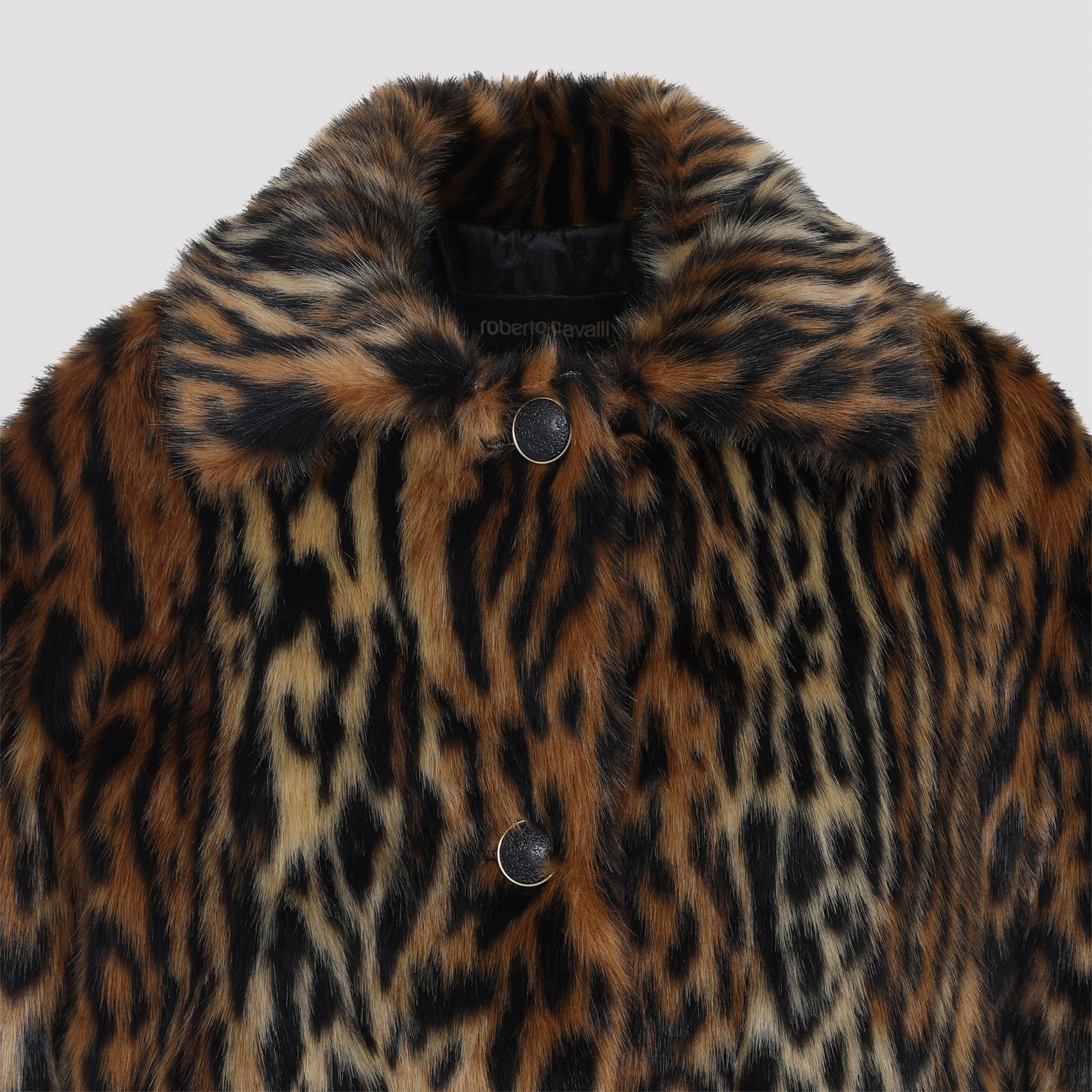 ROBERTO CAVALLI Luxurious Faux Fur Jacket for Men
