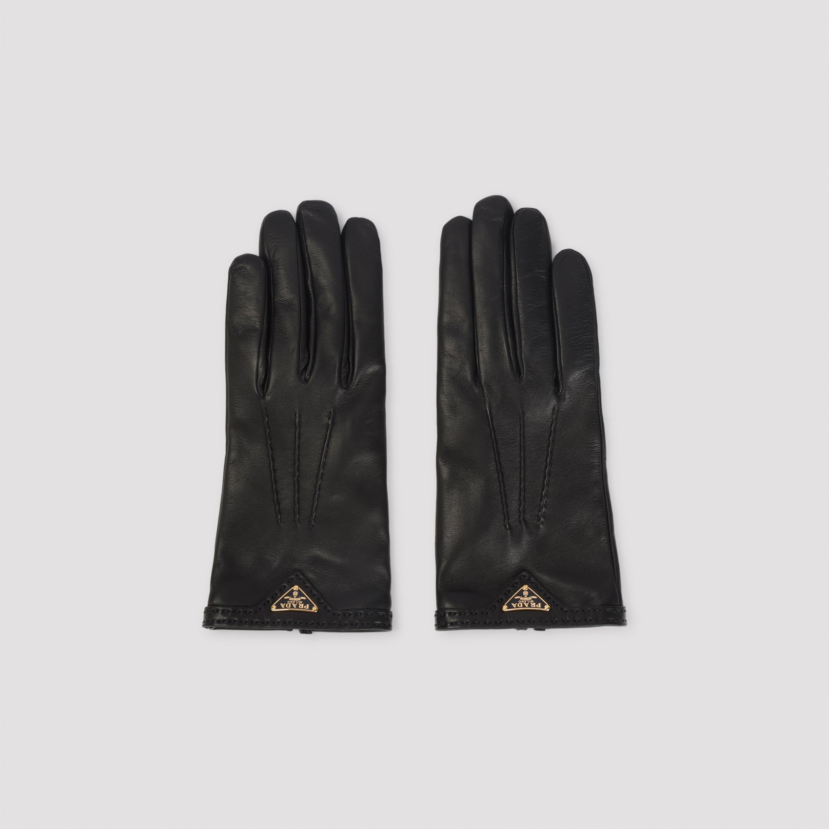 PRADA Luxury Leather Gloves for Men - FW25 Collection