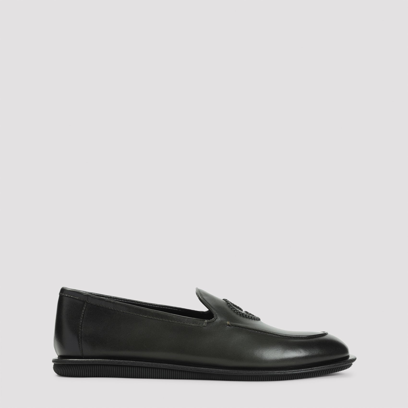 GIORGIO ARMANI Luxury Leather Slipper for Men