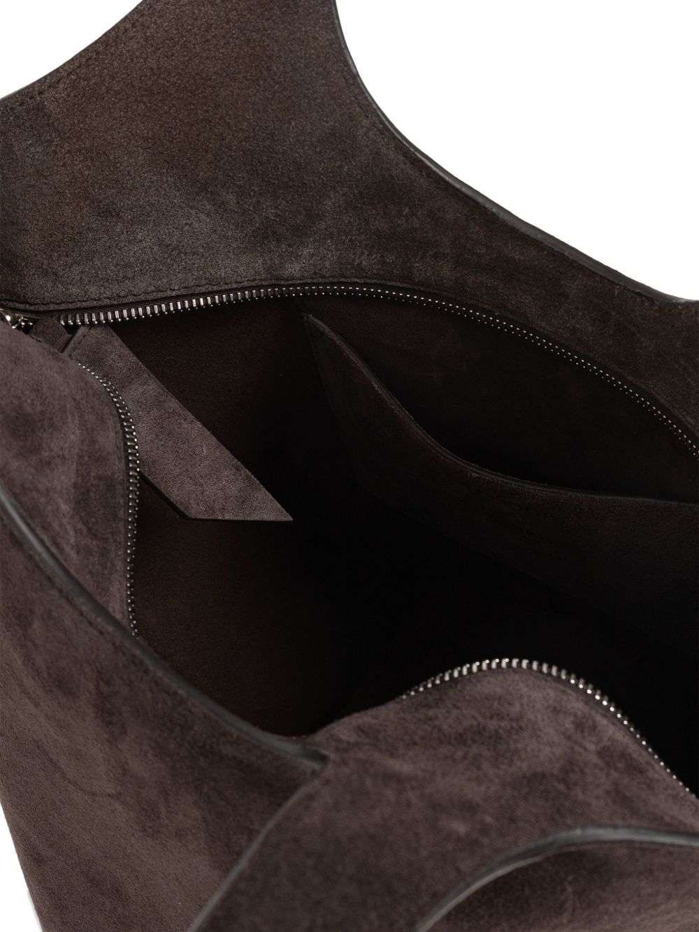 THE ATTICO Scoop Medium Leather Shoulder Handbag